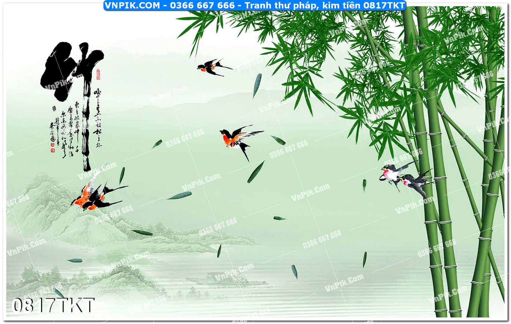 Tranh Thư Pháp – Kim Tiền 0817TKT