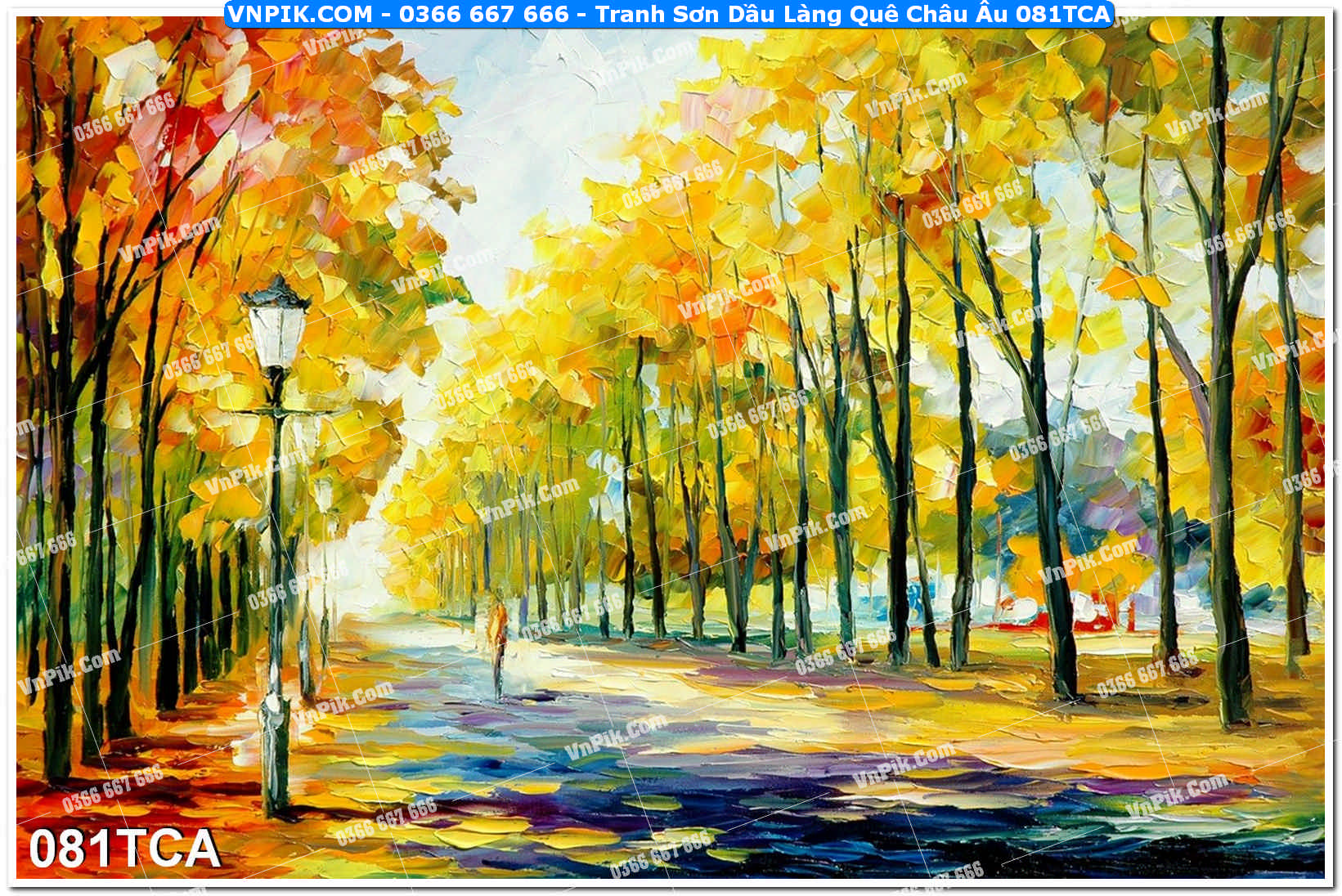 Tranh Sơn Dầu Làng Quê Châu Âu (081TCA)