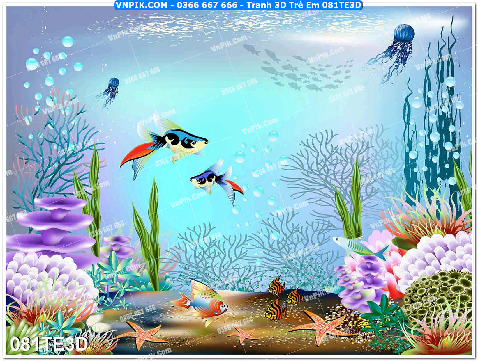 Tranh 3D Trẻ Em 081TE3D