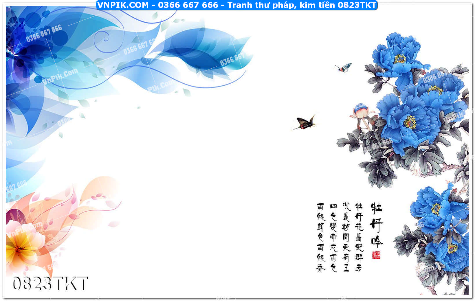 Tranh Thư Pháp – Kim Tiền 0823TKT