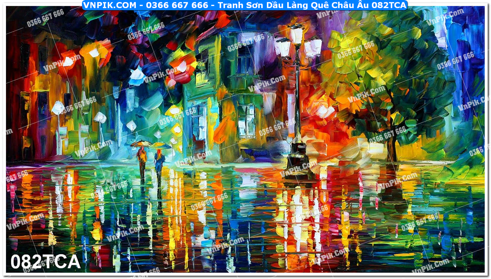 Tranh Sơn Dầu Làng Quê Châu Âu (082TCA)