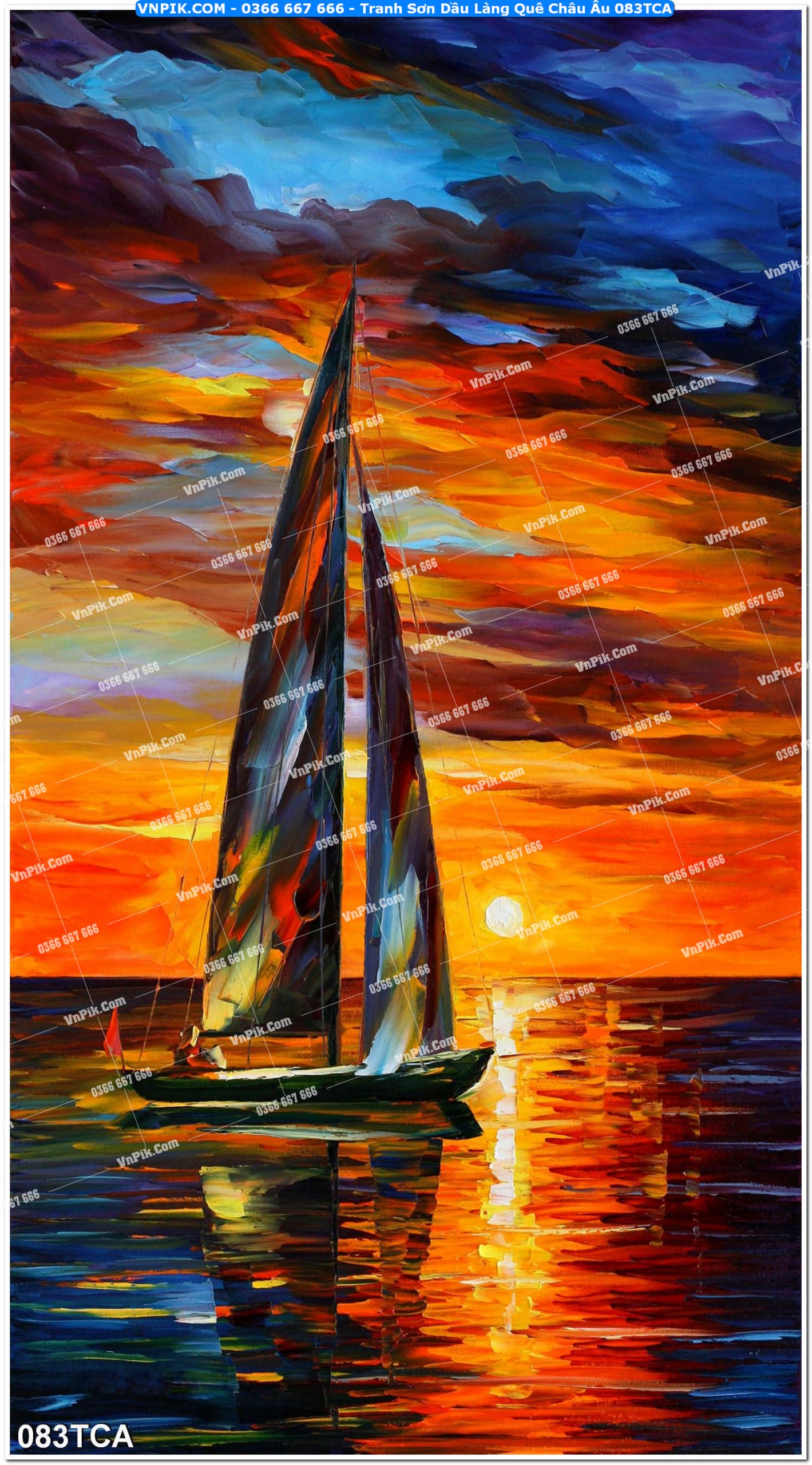 Tranh Sơn Dầu Làng Quê Châu Âu (083TCA)