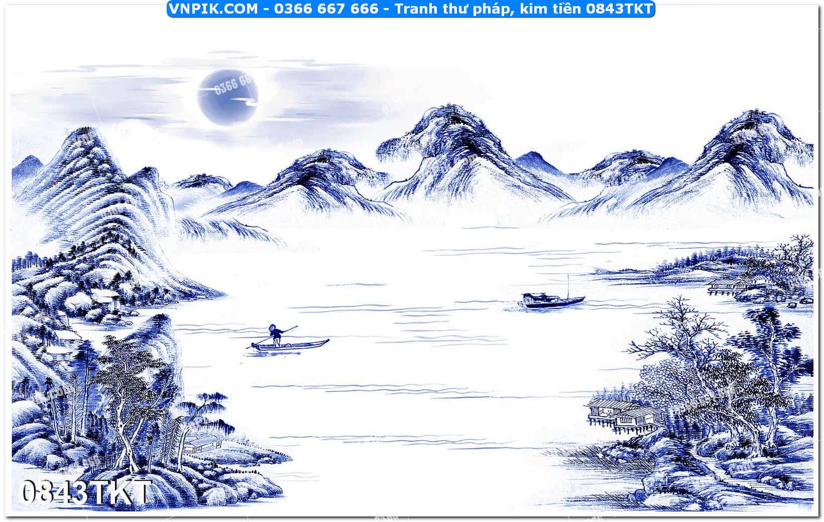 Tranh Thư Pháp – Kim Tiền 0843TKT