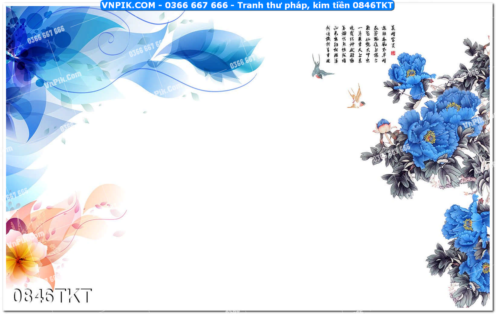 Tranh Thư Pháp – Kim Tiền 0846TKT