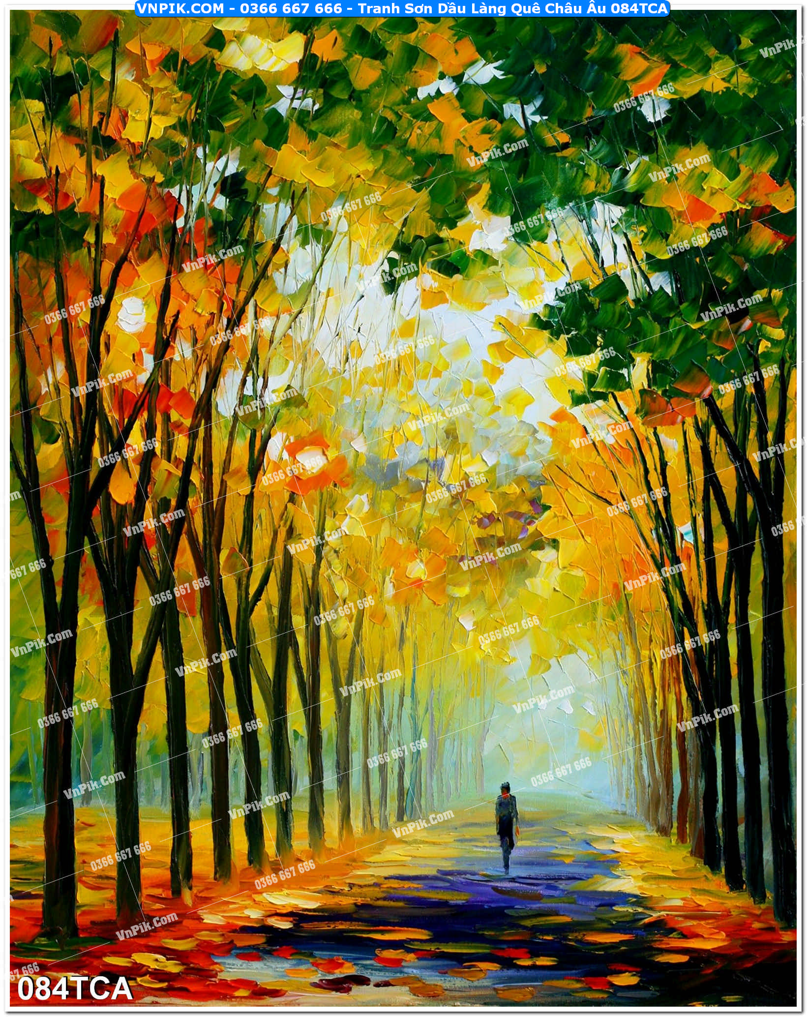 Tranh Sơn Dầu Làng Quê Châu Âu (084TCA)