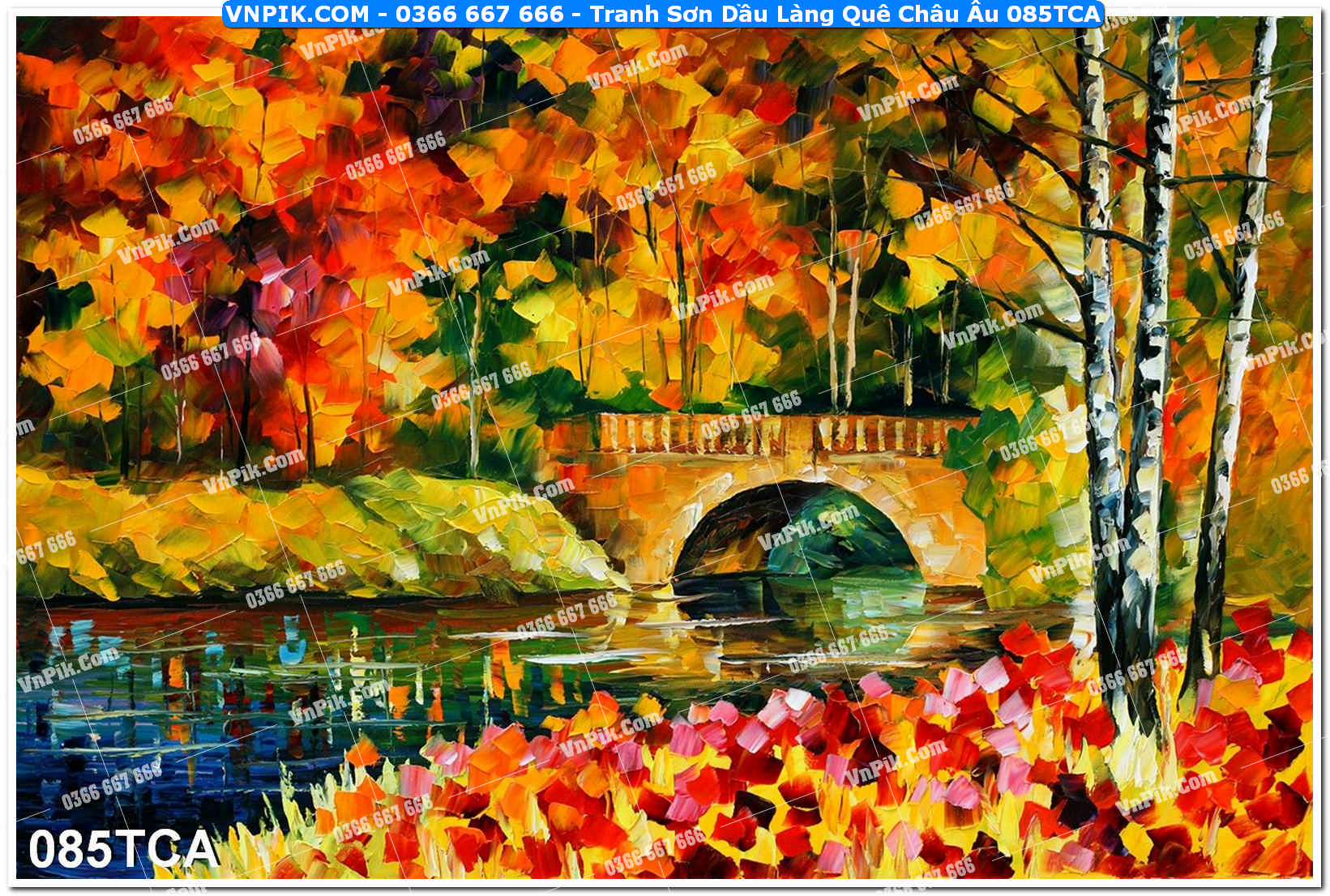 Tranh Sơn Dầu Làng Quê Châu Âu (085TCA)