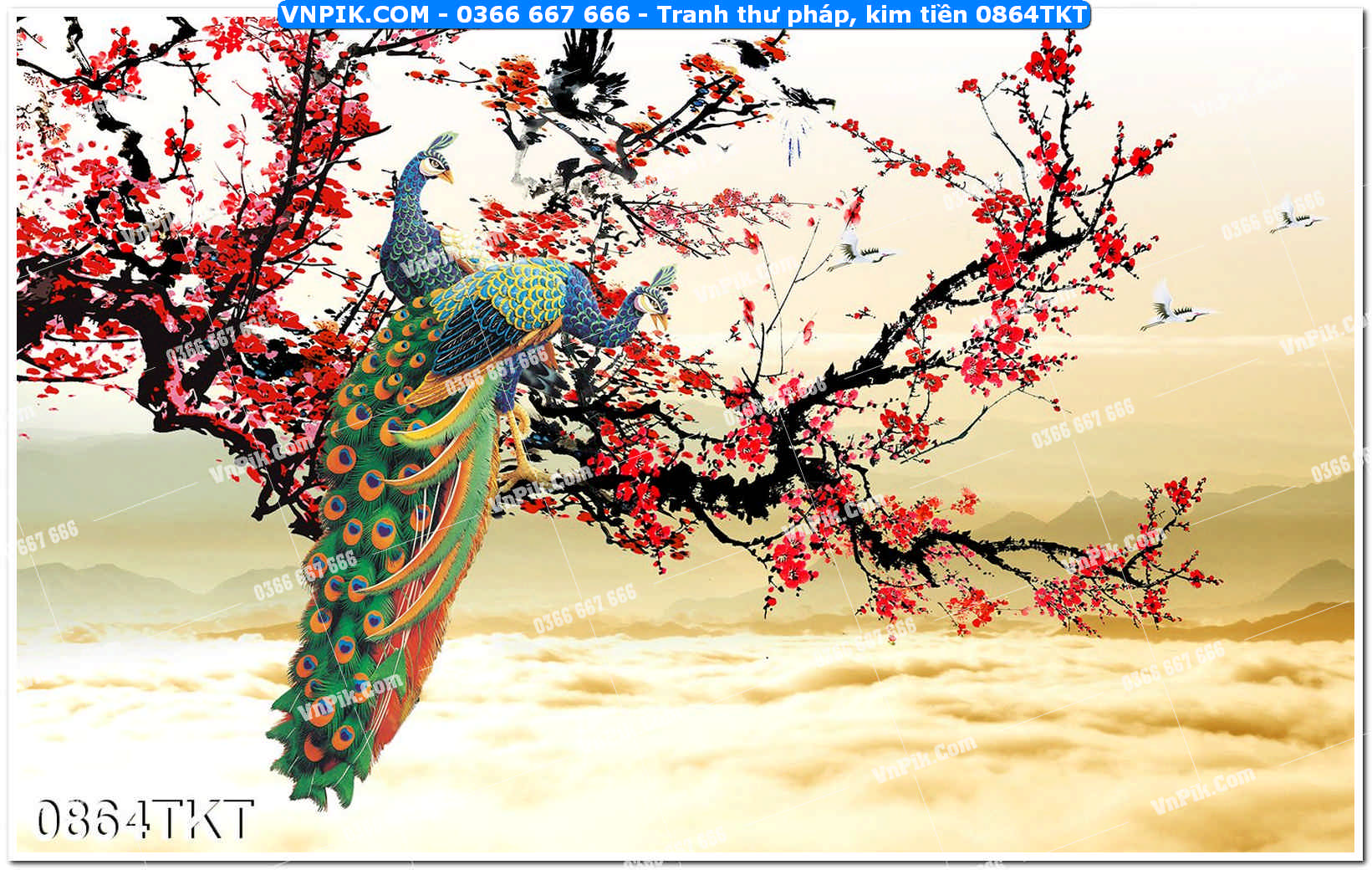 Tranh Thư Pháp – Kim Tiền 0864TKT