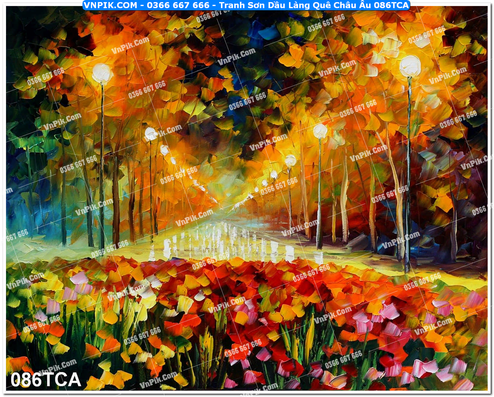 Tranh Sơn Dầu Làng Quê Châu Âu (086TCA)