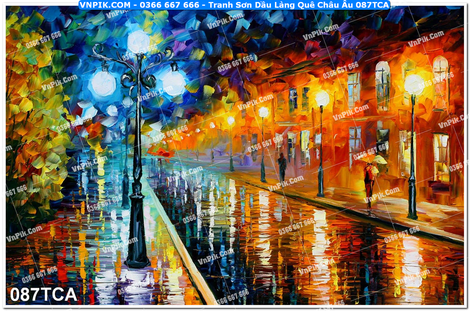 Tranh Sơn Dầu Làng Quê Châu Âu (087TCA)