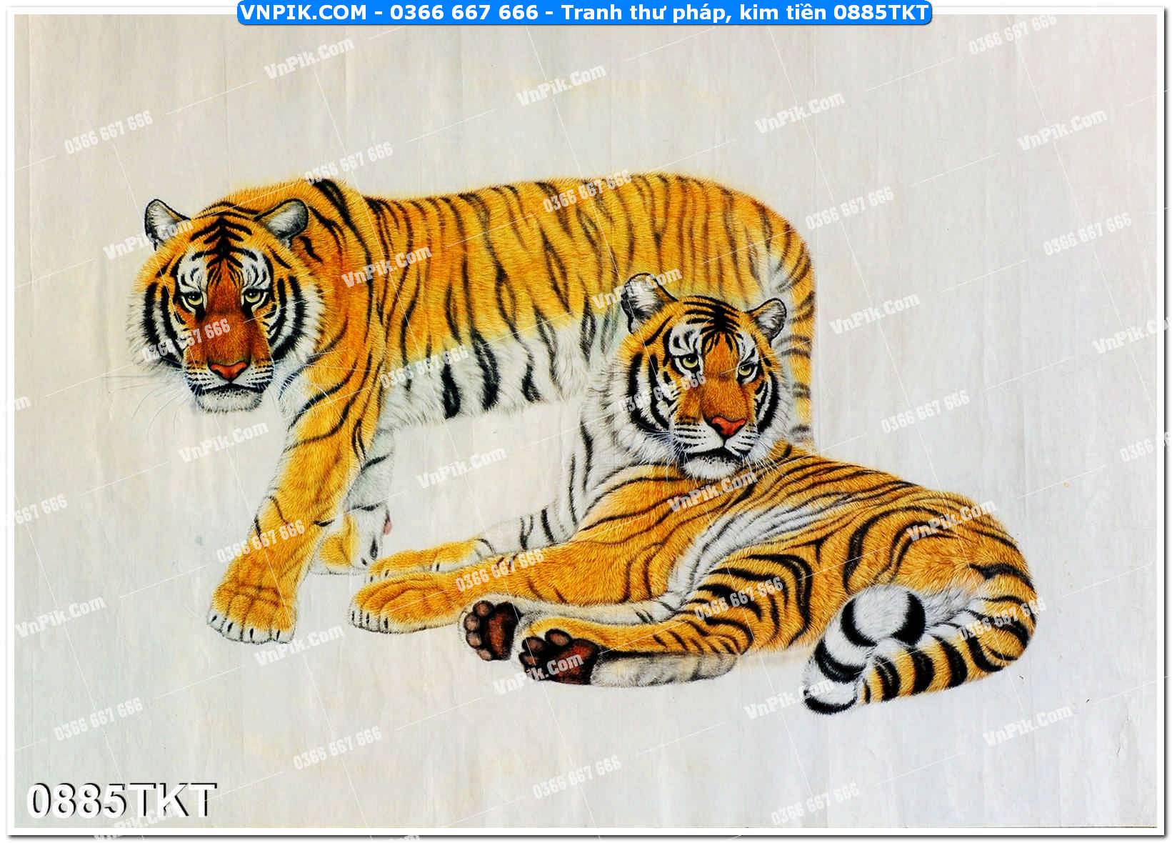 Tranh Thư Pháp – Kim Tiền 0885TKT