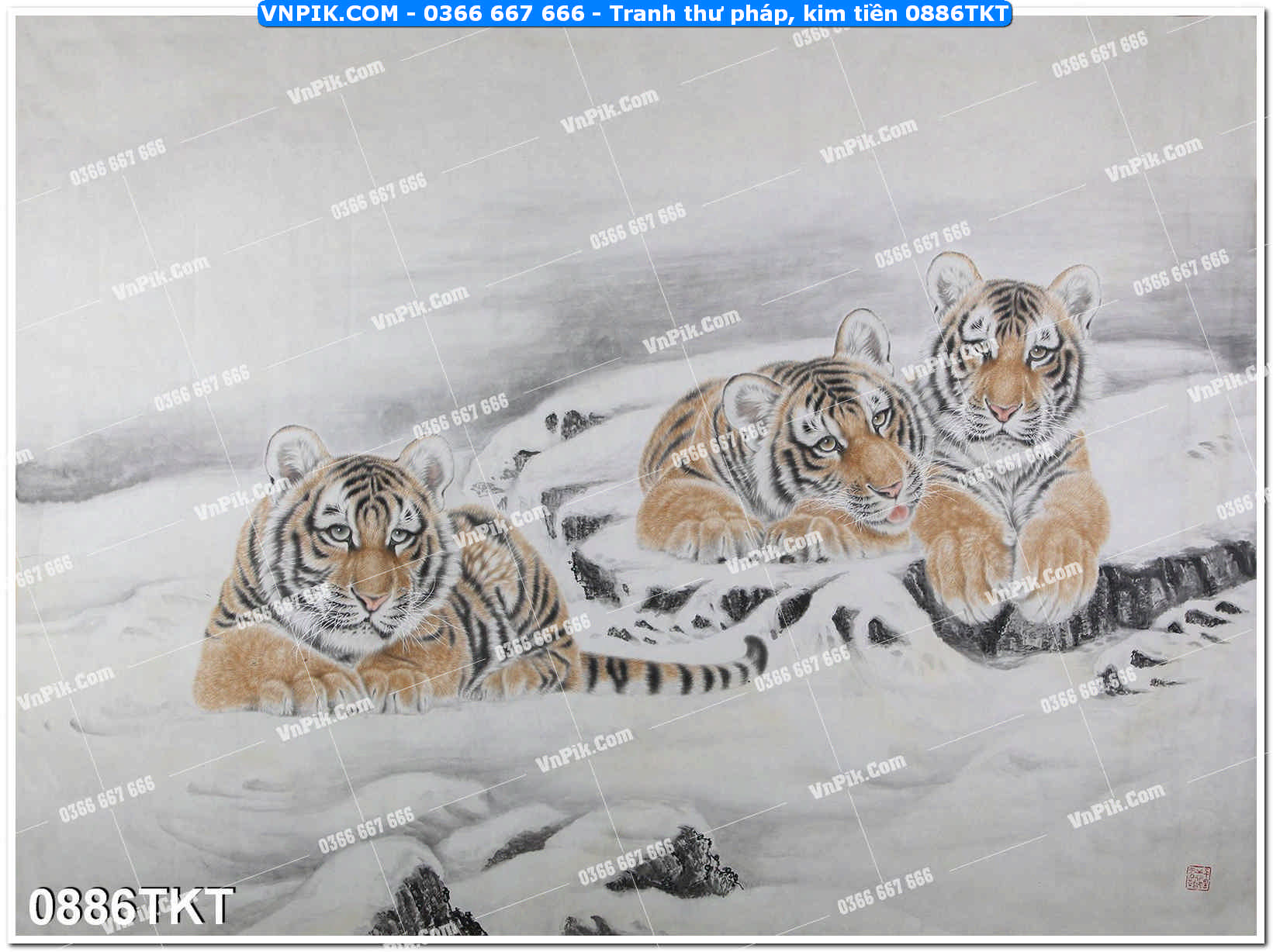 Tranh Thư Pháp – Kim Tiền 0886TKT