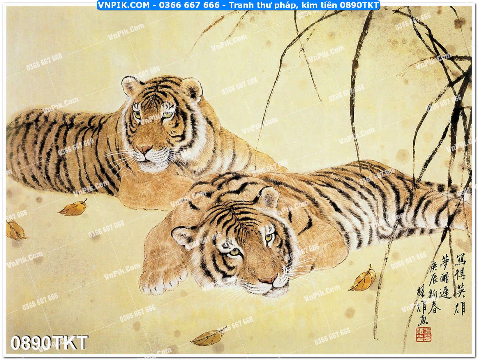 Tranh Thư Pháp – Kim Tiền 0890TKT