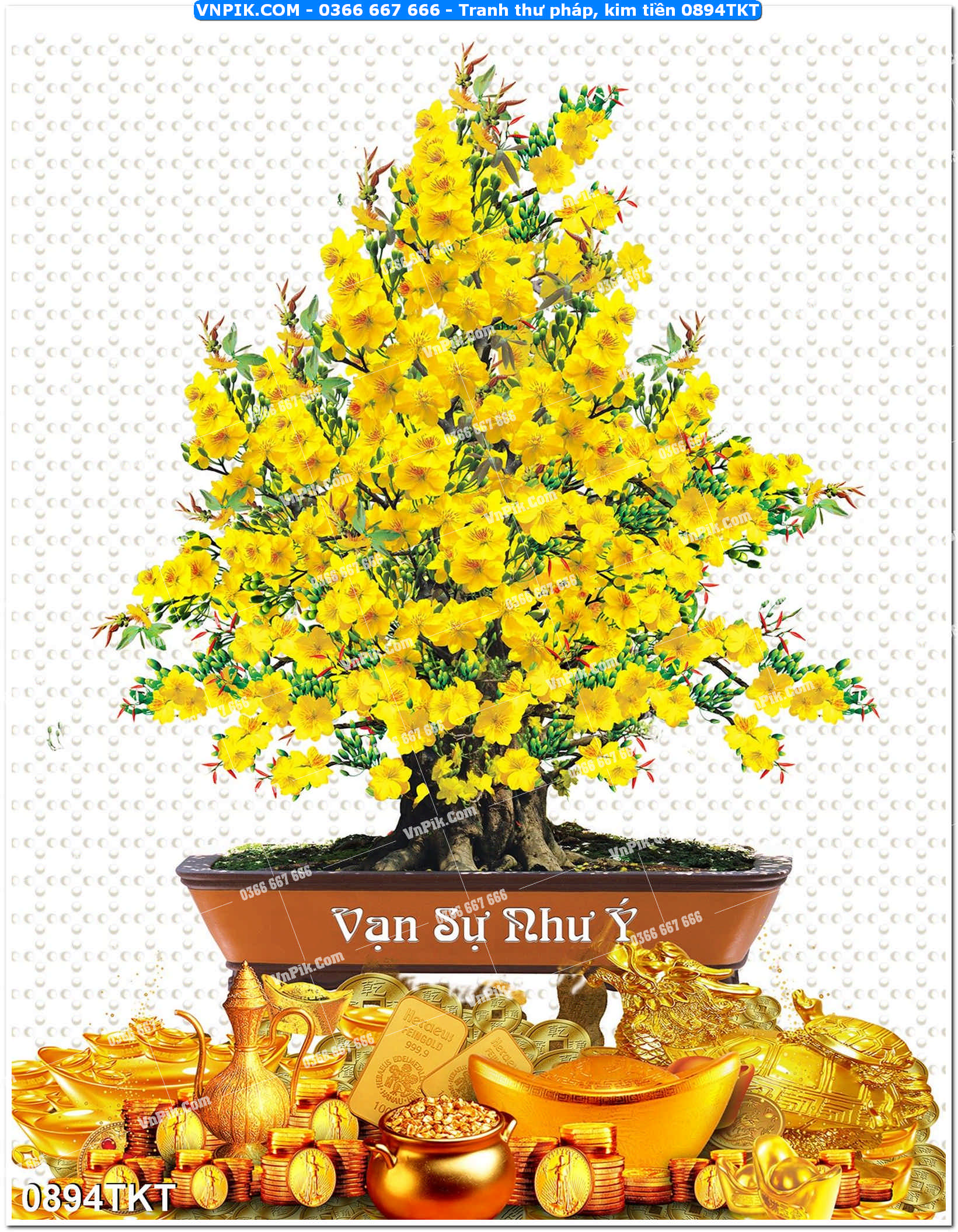 Tranh Thư Pháp – Kim Tiền 0894TKT