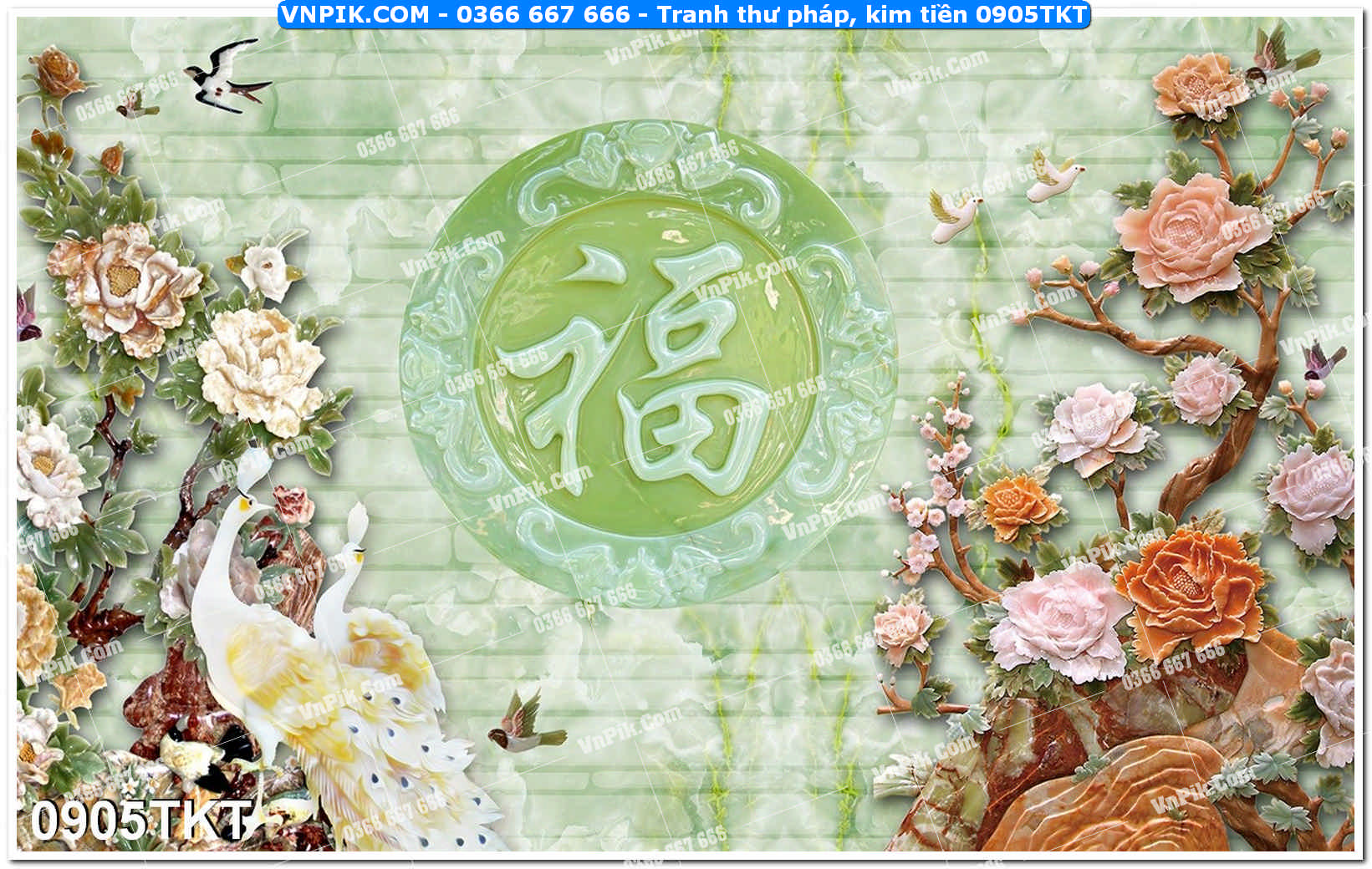 Tranh Thư Pháp – Kim Tiền 0905TKT