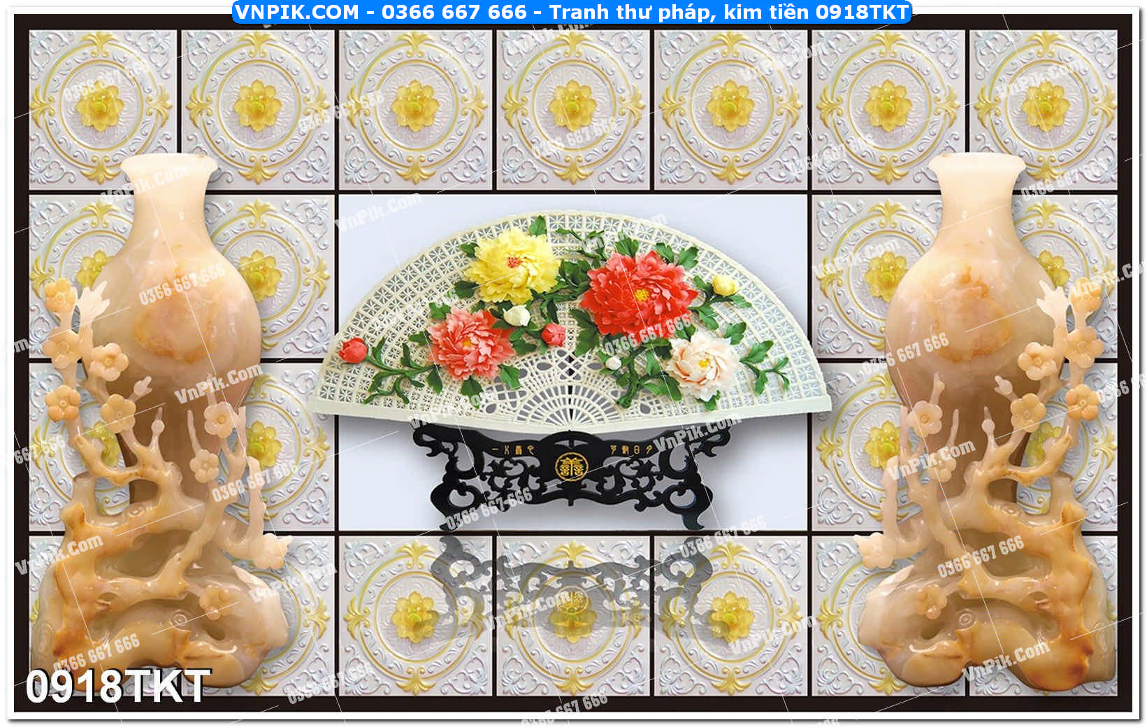 Tranh Thư Pháp – Kim Tiền 0918TKT