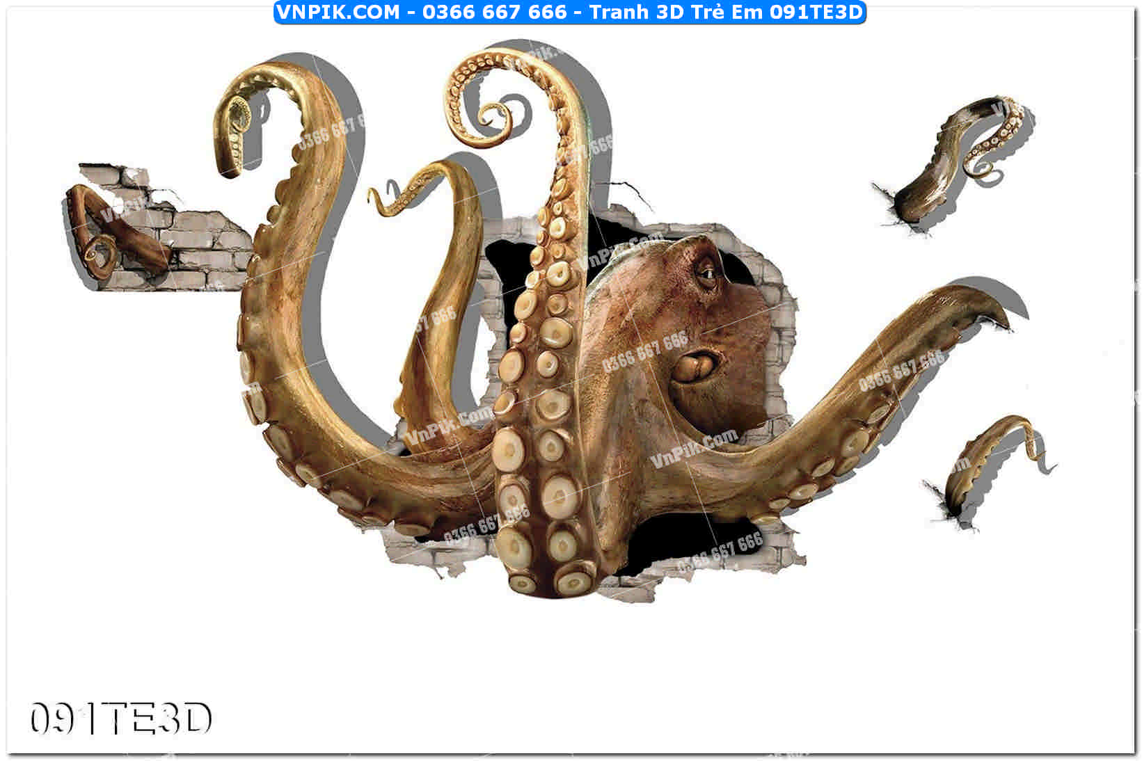 Tranh 3D Trẻ Em 091TE3D