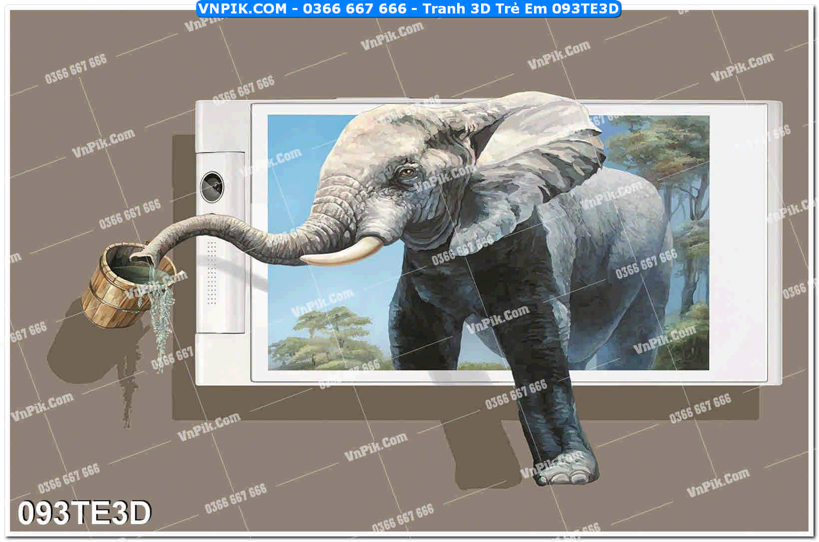 Tranh 3D Trẻ Em 093TE3D