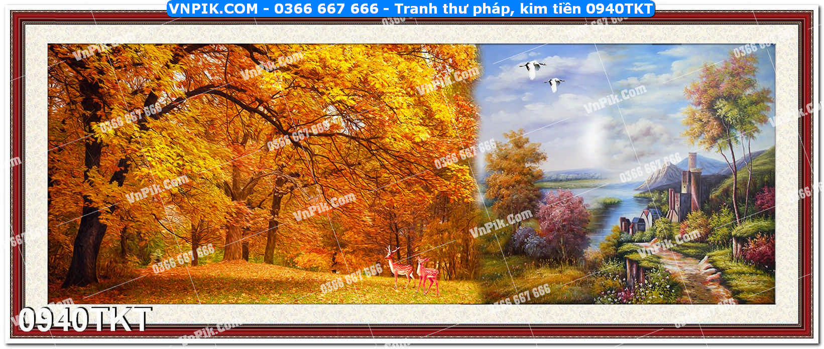 Tranh Thư Pháp – Kim Tiền 0940TKT