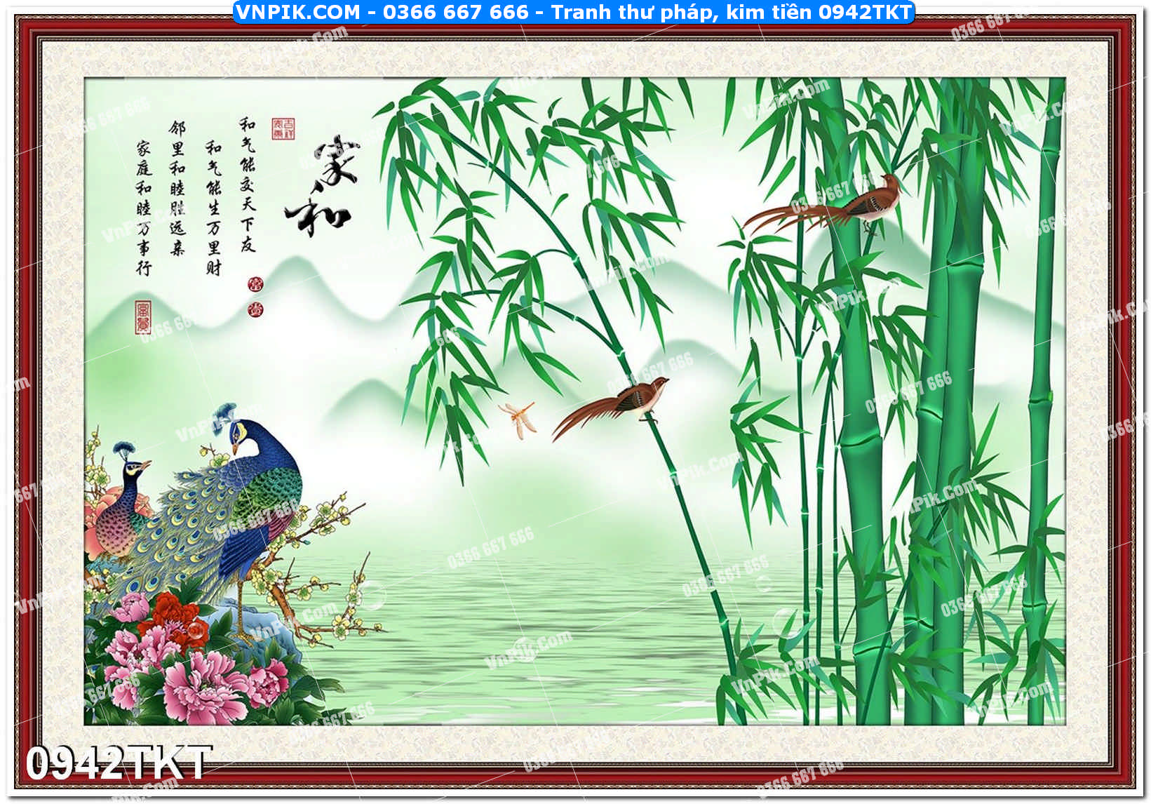 Tranh Thư Pháp – Kim Tiền 0942TKT