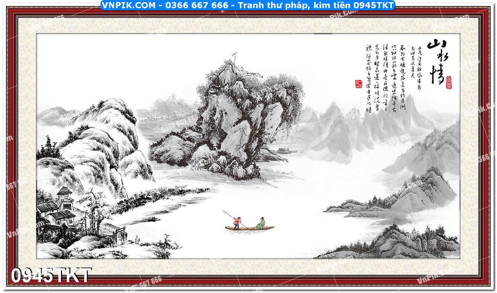 Tranh Thư Pháp – Kim Tiền 0945TKT