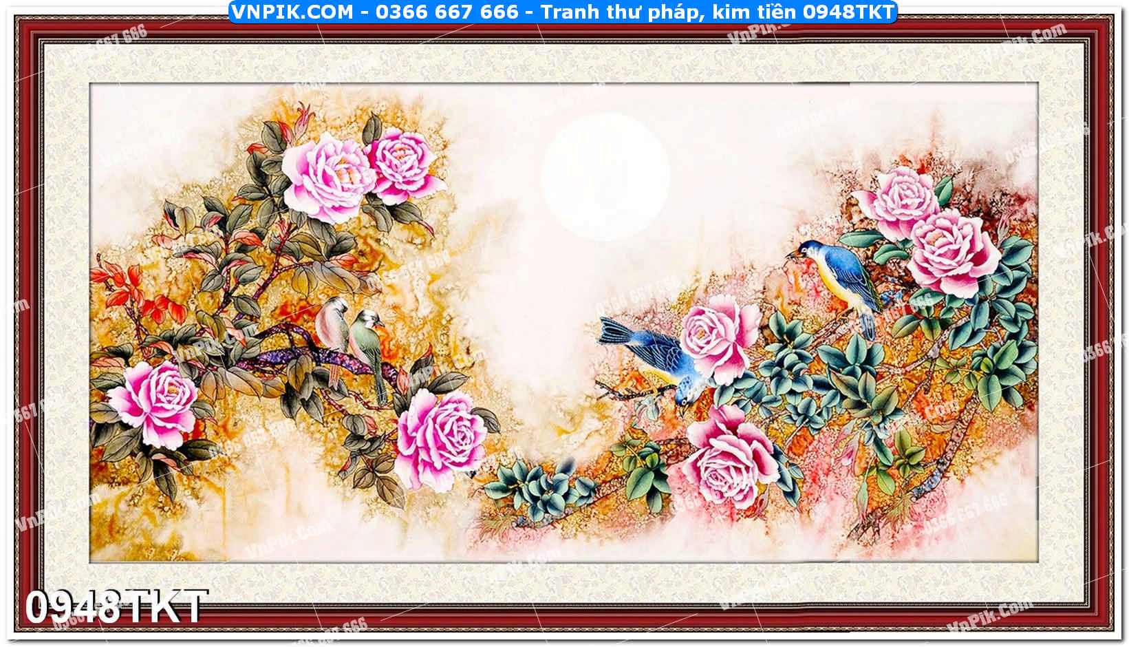 Tranh Thư Pháp – Kim Tiền 0948TKT
