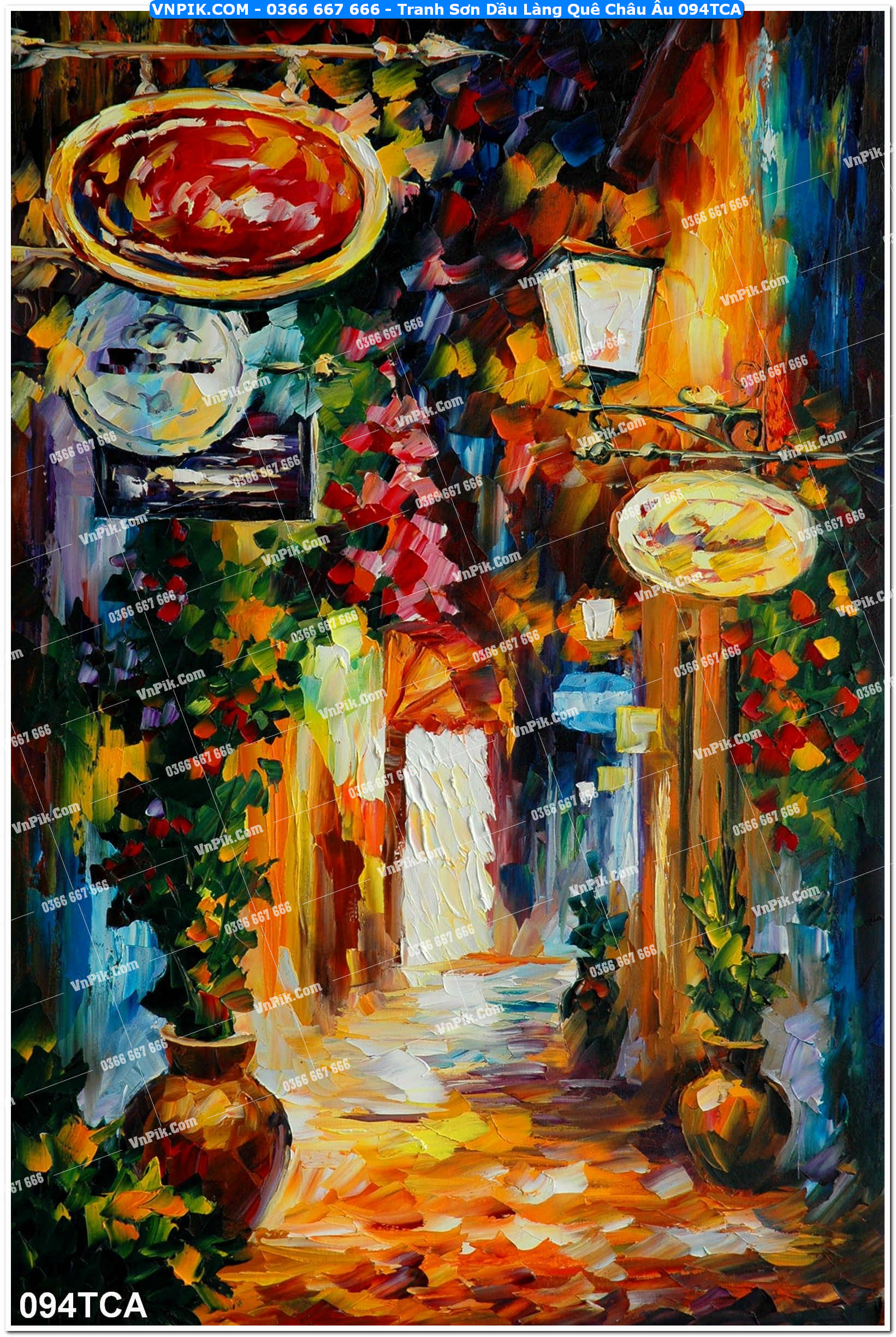 Tranh Sơn Dầu Làng Quê Châu Âu (094TCA)