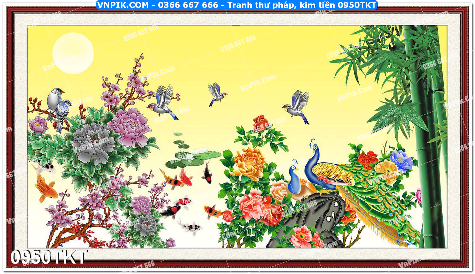 Tranh Thư Pháp – Kim Tiền 0950TKT