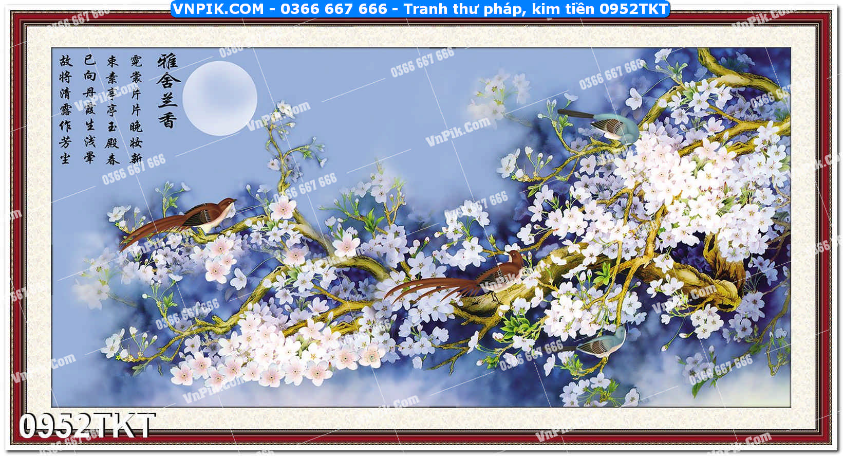 Tranh Thư Pháp – Kim Tiền 0952TKT