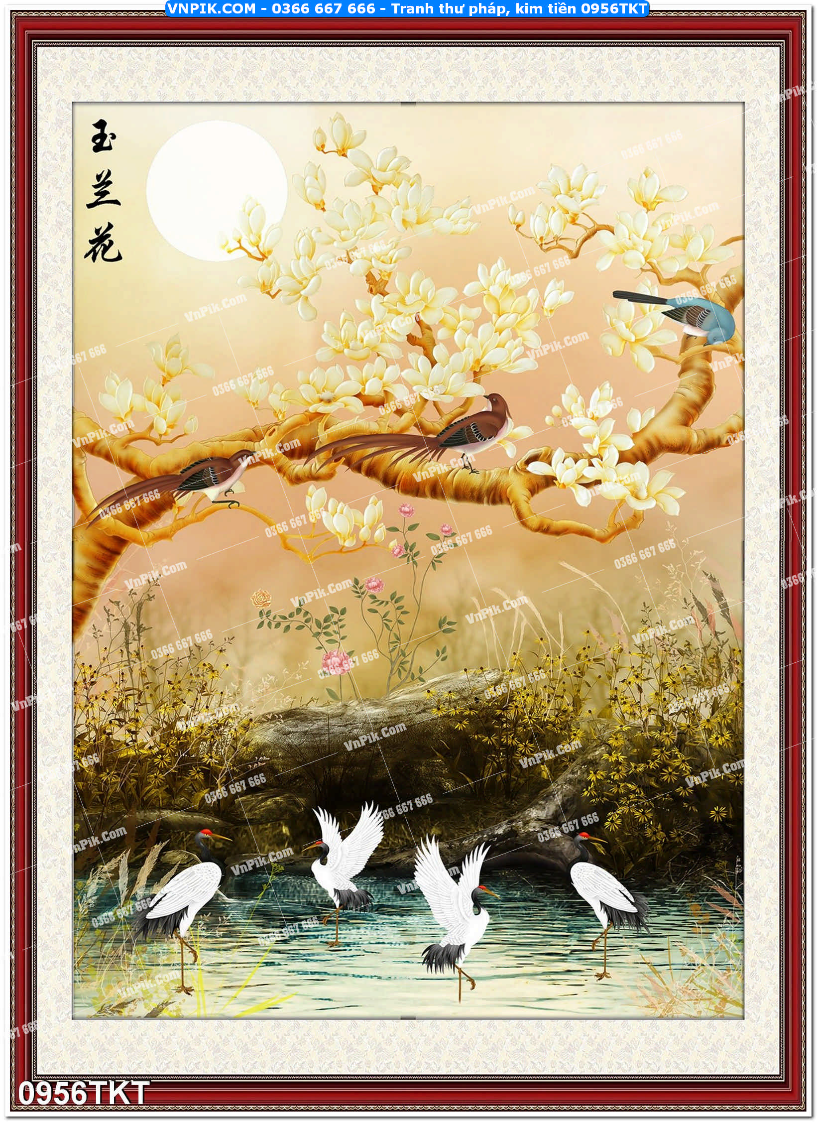 Tranh Thư Pháp – Kim Tiền 0956TKT