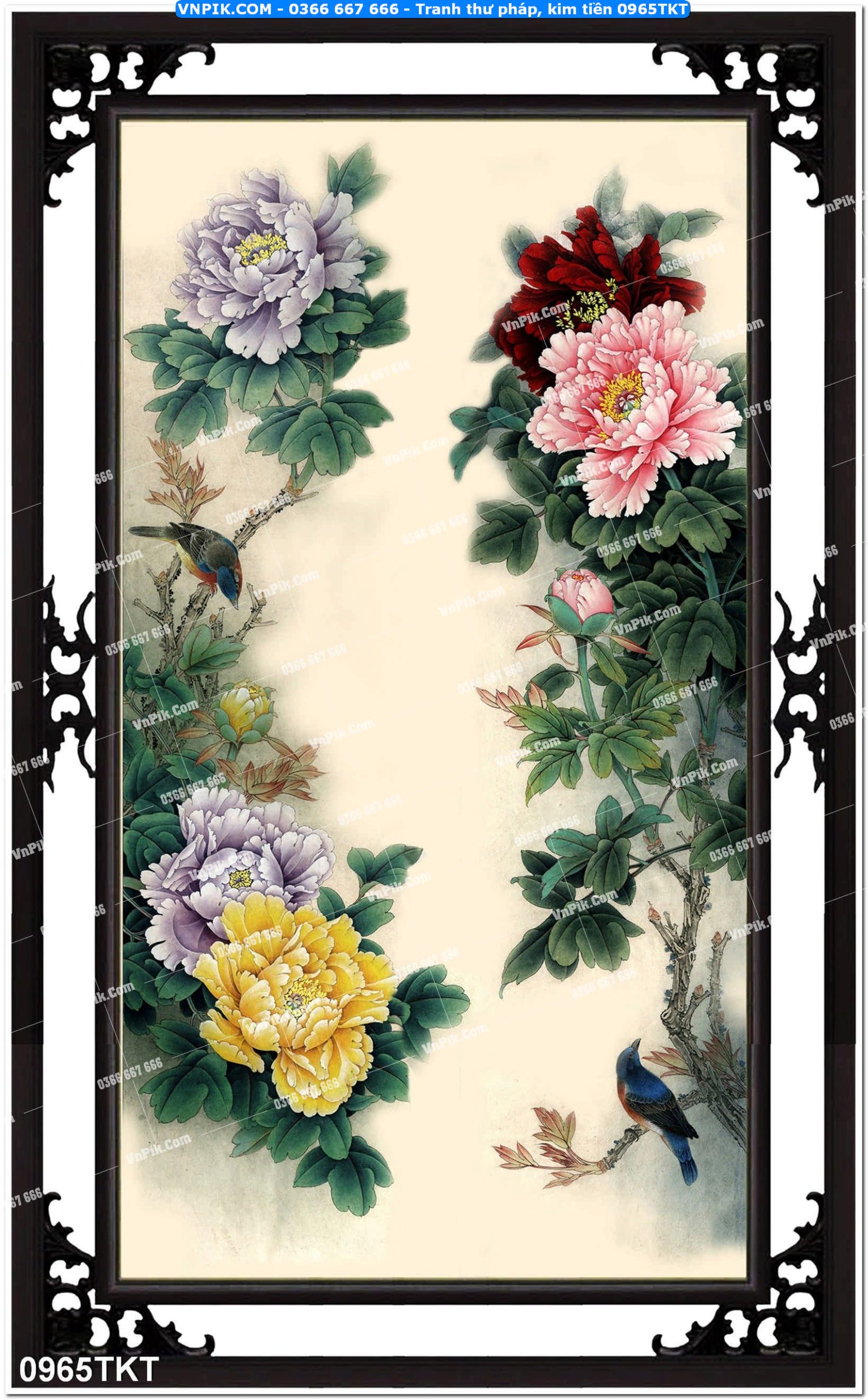 Tranh Thư Pháp – Kim Tiền 0965TKT