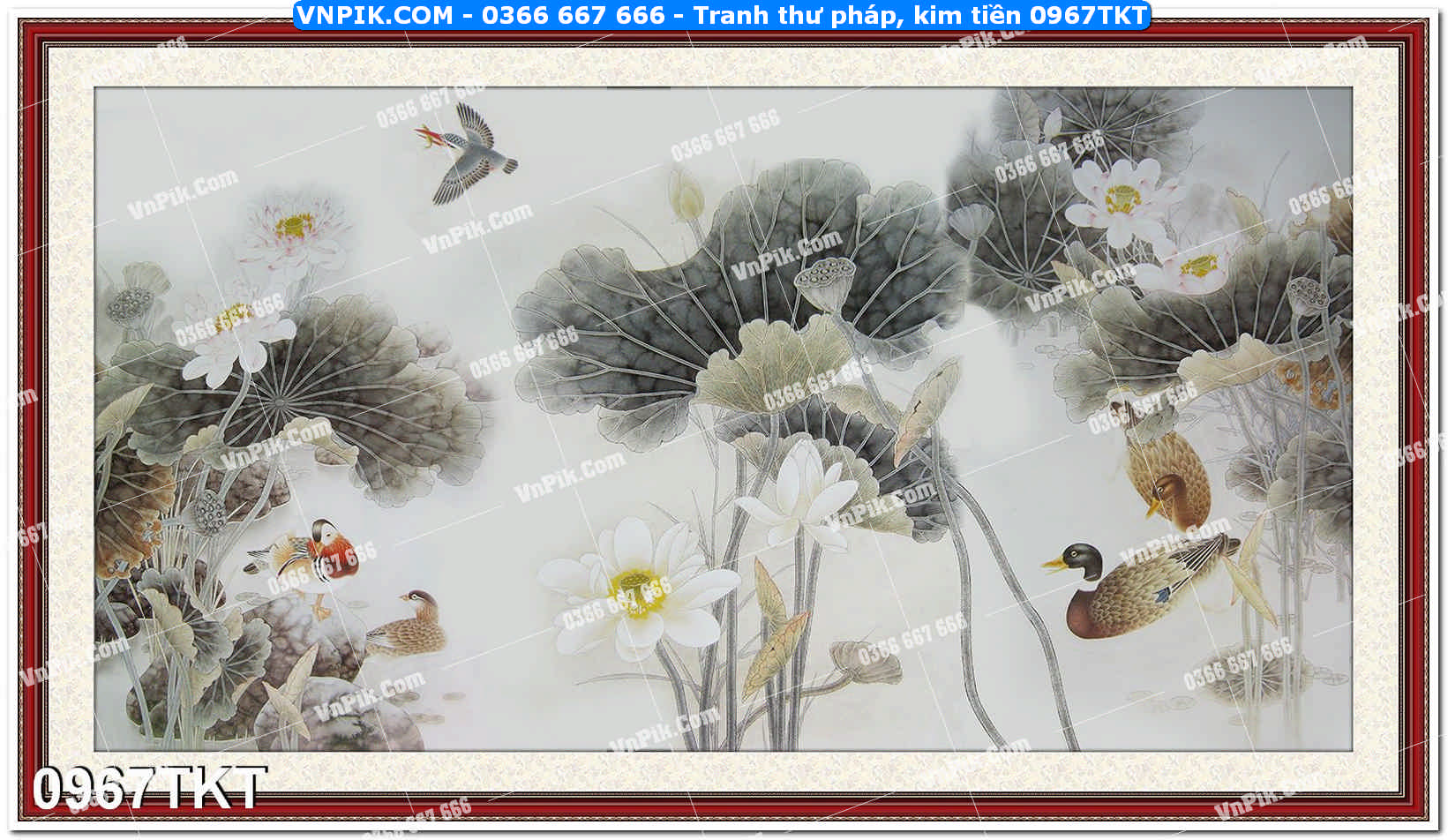Tranh Thư Pháp – Kim Tiền 0967TKT