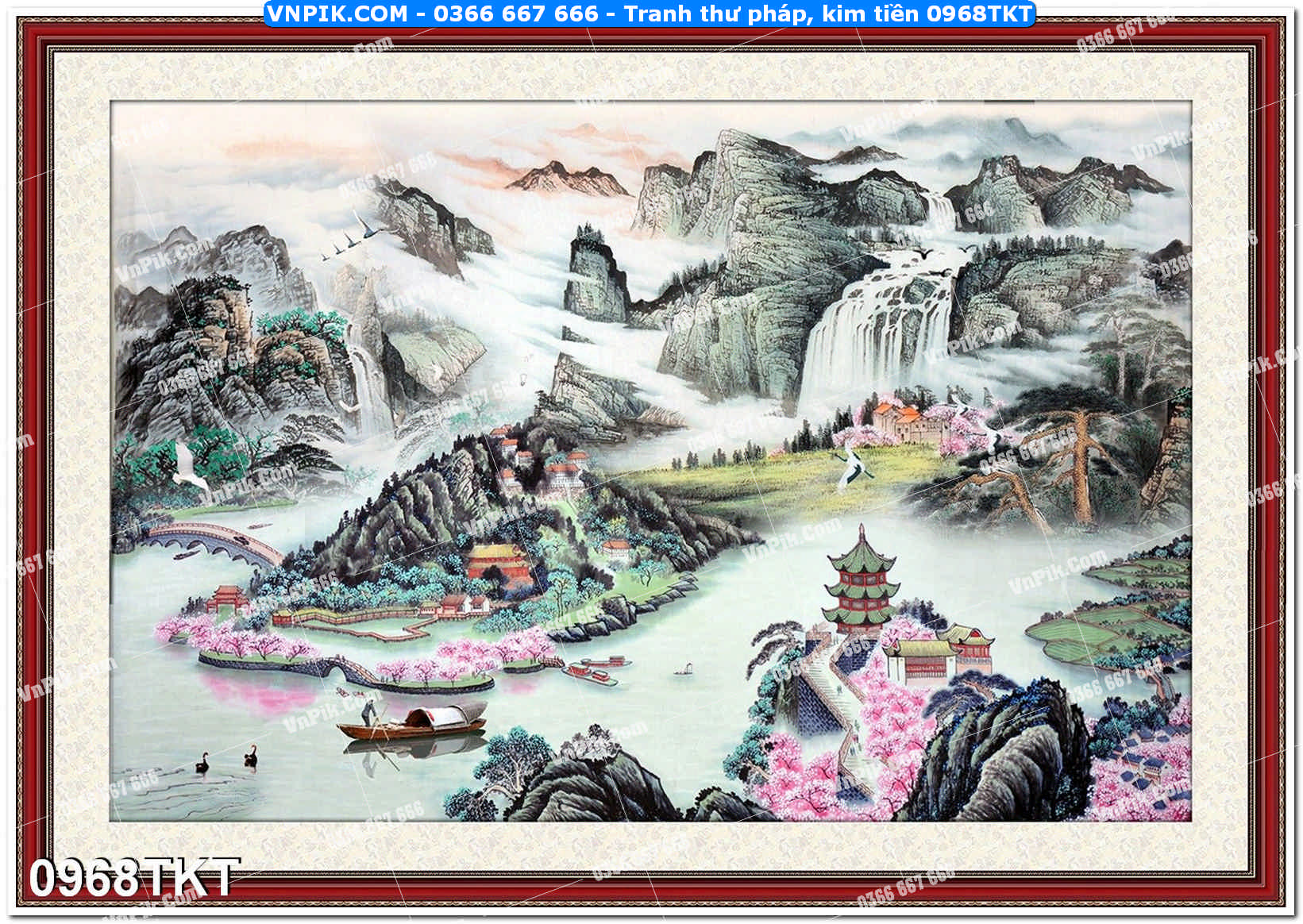 Tranh Thư Pháp – Kim Tiền 0968TKT