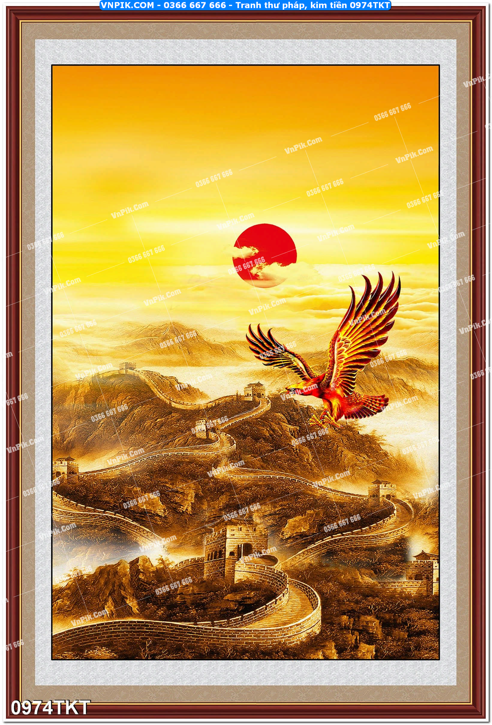 Tranh Thư Pháp – Kim Tiền 0974TKT