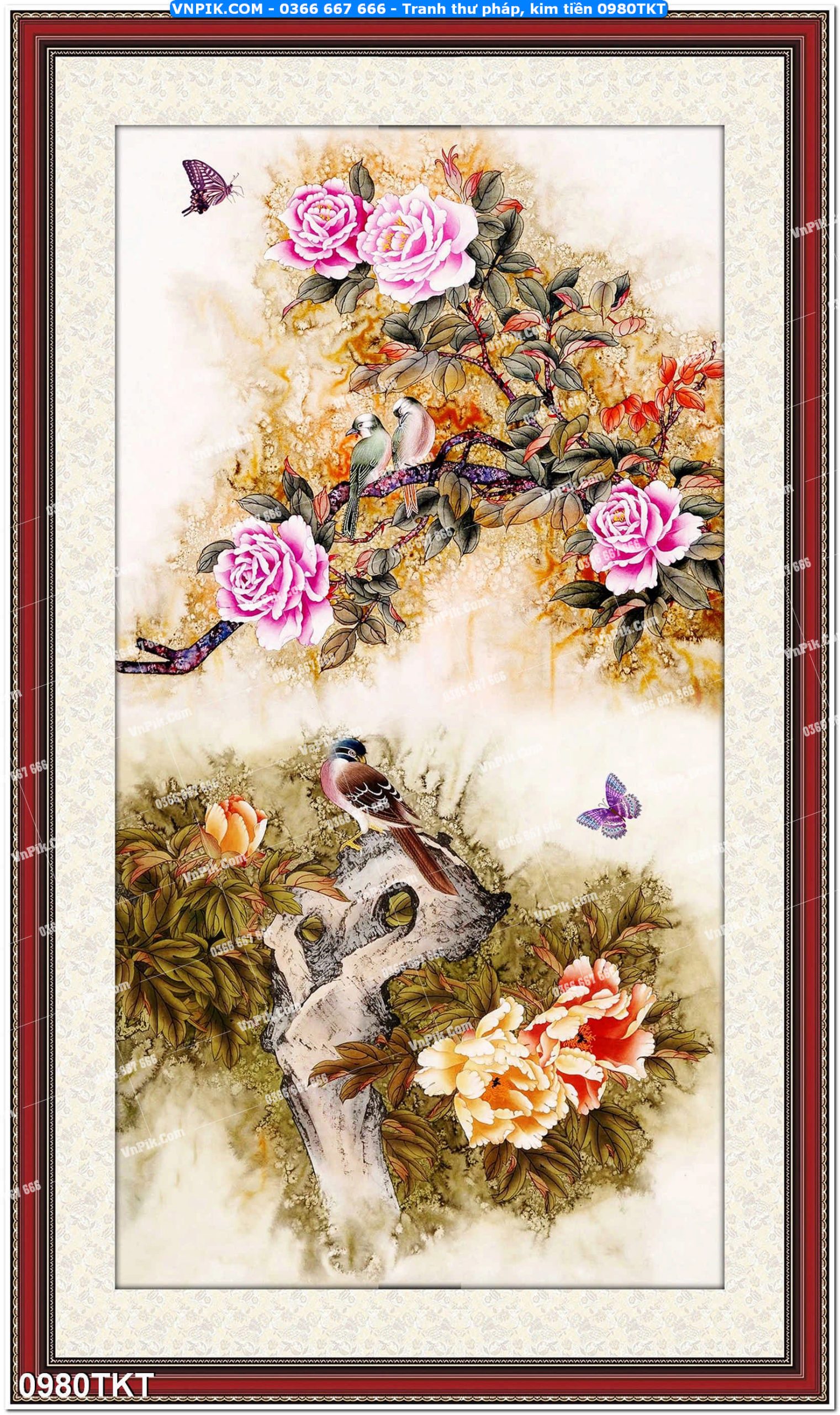 Tranh Thư Pháp – Kim Tiền 0980TKT