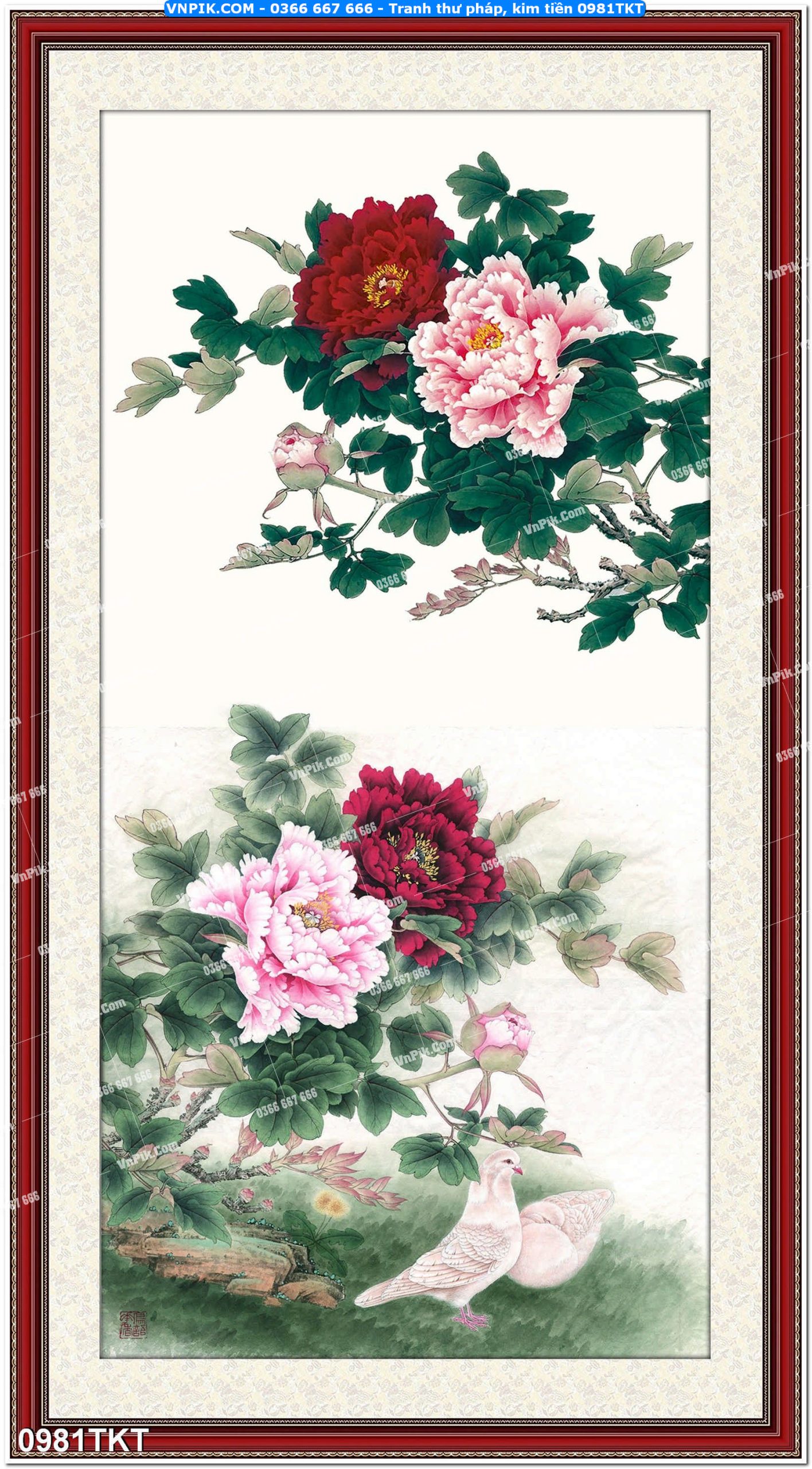 Tranh Thư Pháp – Kim Tiền 0981TKT