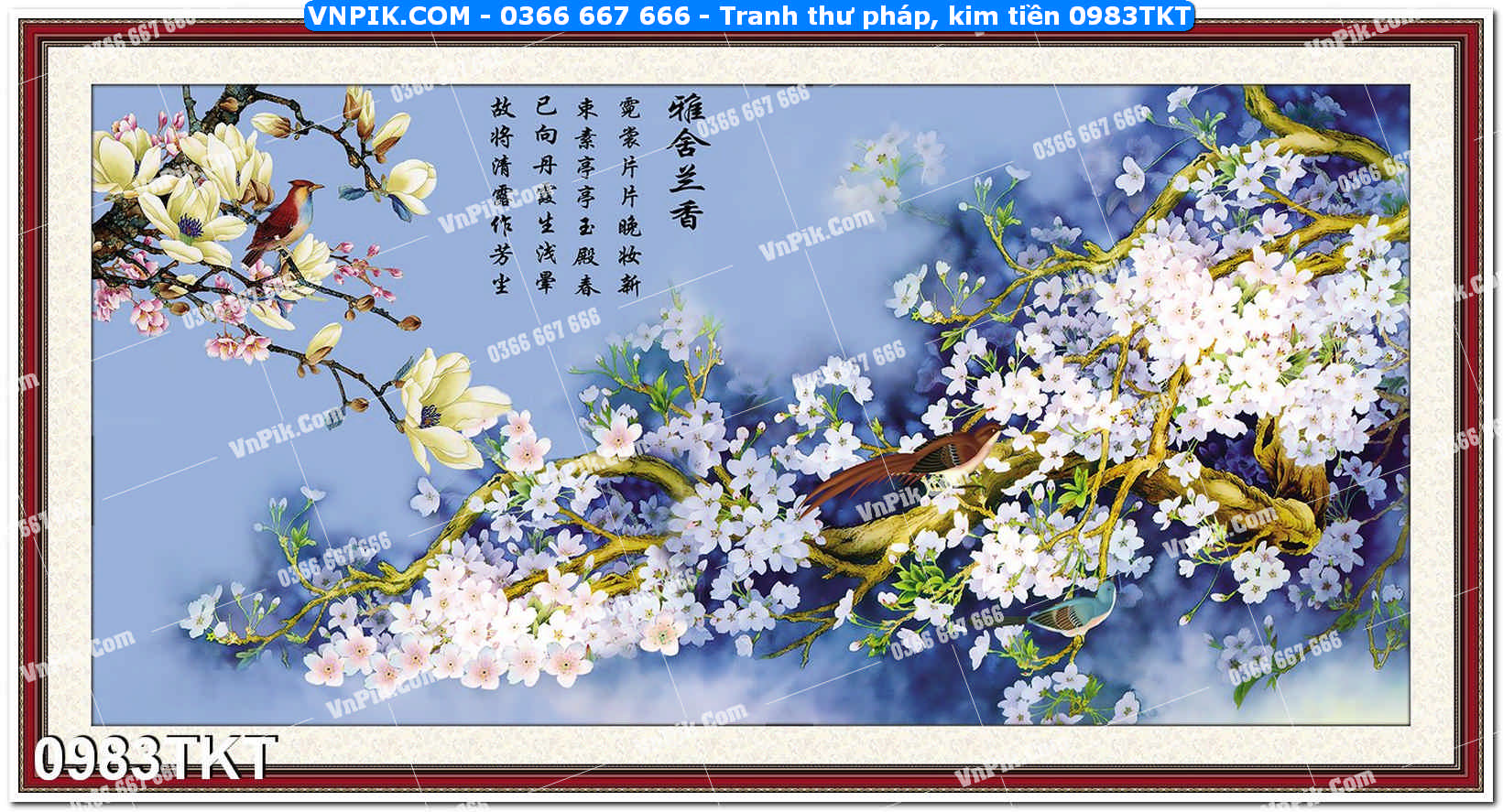 Tranh Thư Pháp – Kim Tiền 0983TKT