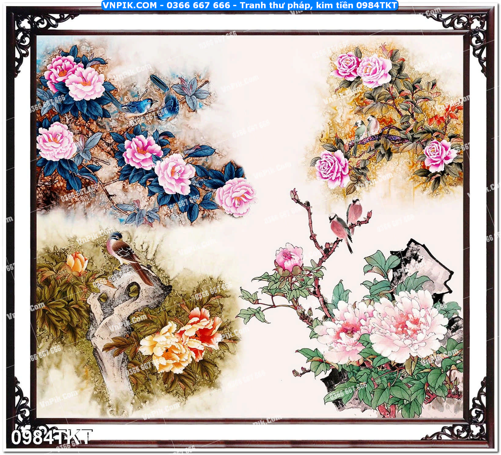 Tranh Thư Pháp – Kim Tiền 0984TKT