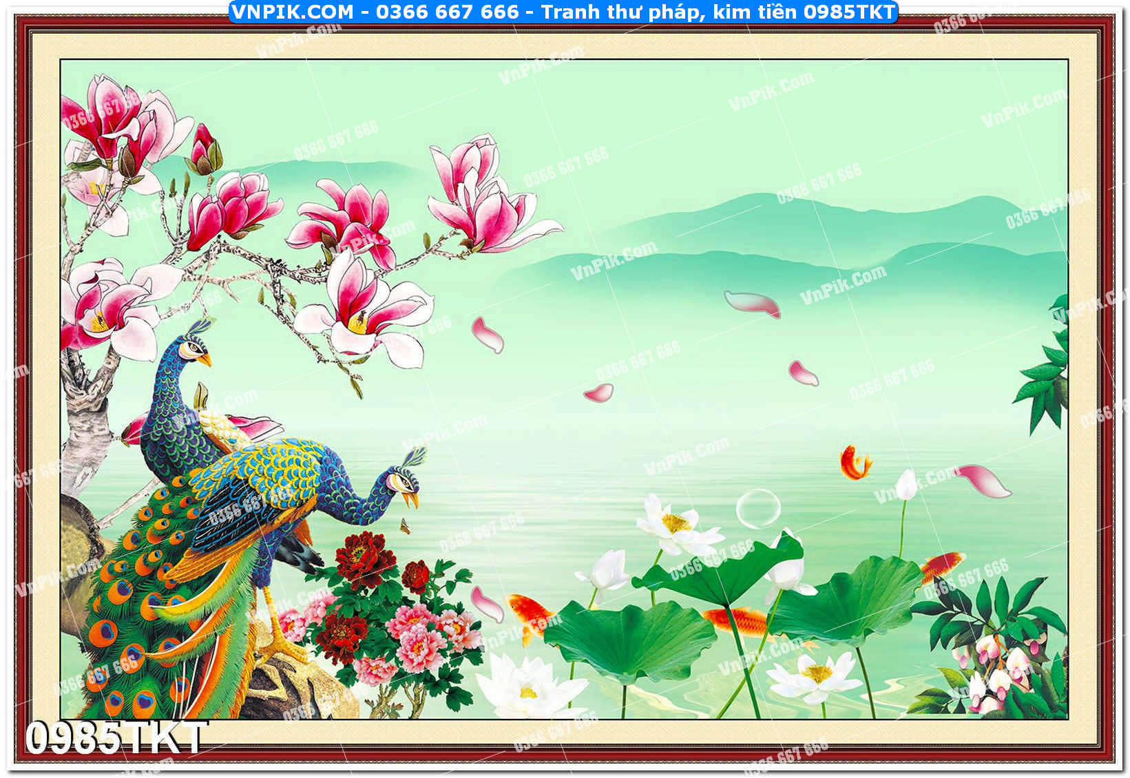 Tranh Thư Pháp – Kim Tiền 0985TKT