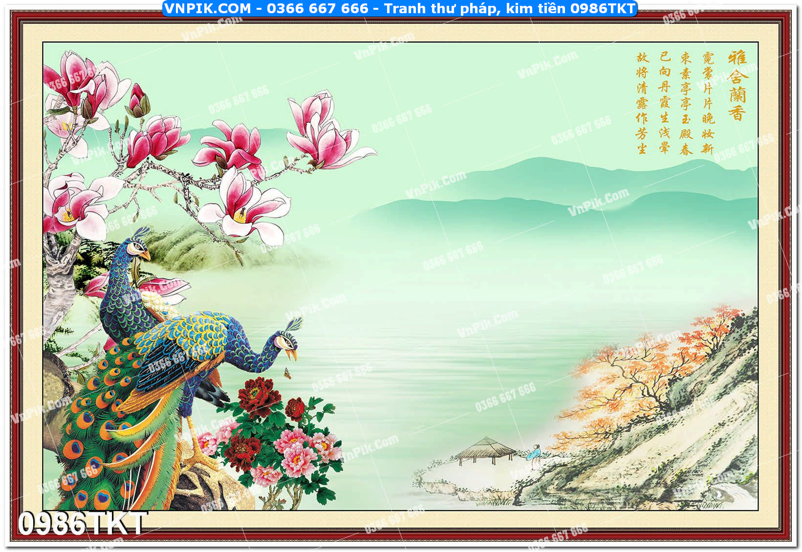 Tranh Thư Pháp – Kim Tiền 0986TKT