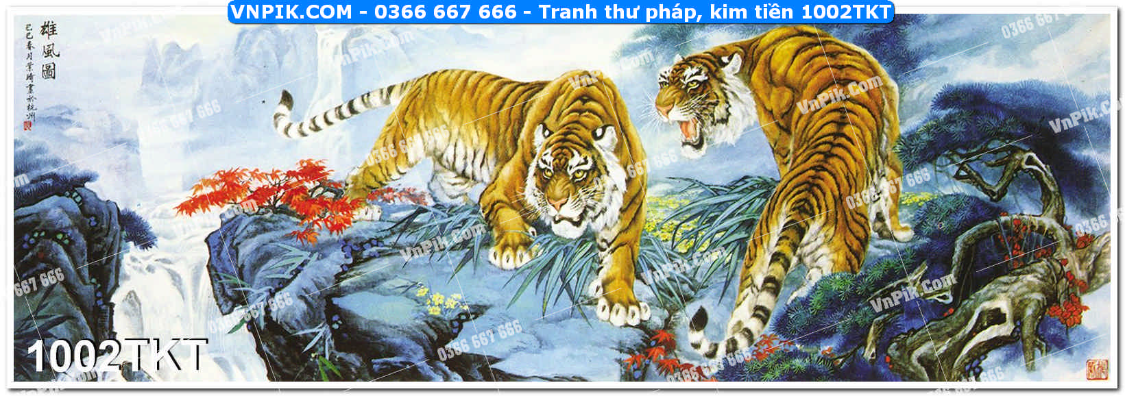 Tranh Thư Pháp – Kim Tiền 1002TKT