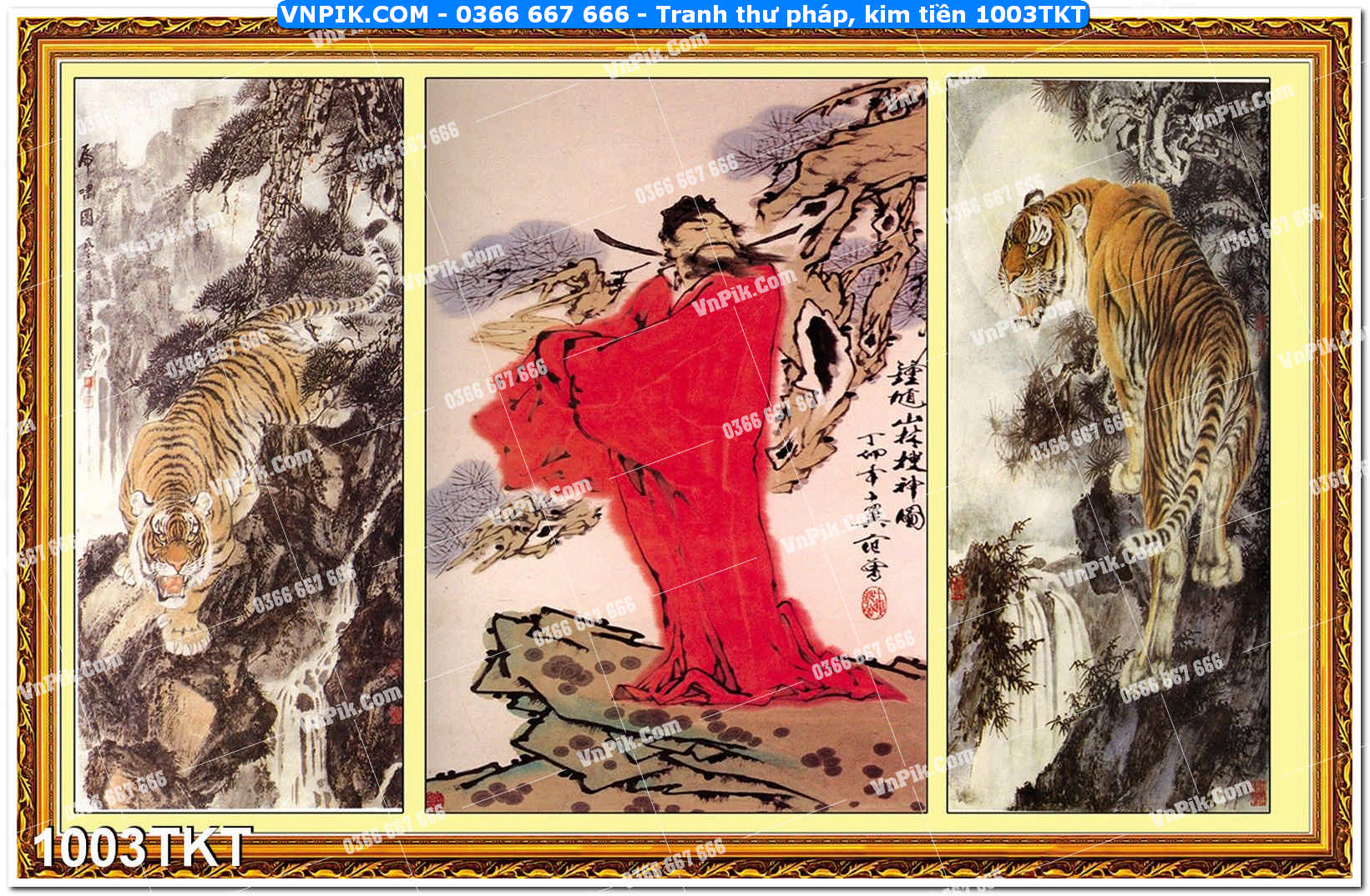 Tranh Thư Pháp – Kim Tiền 1003TKT