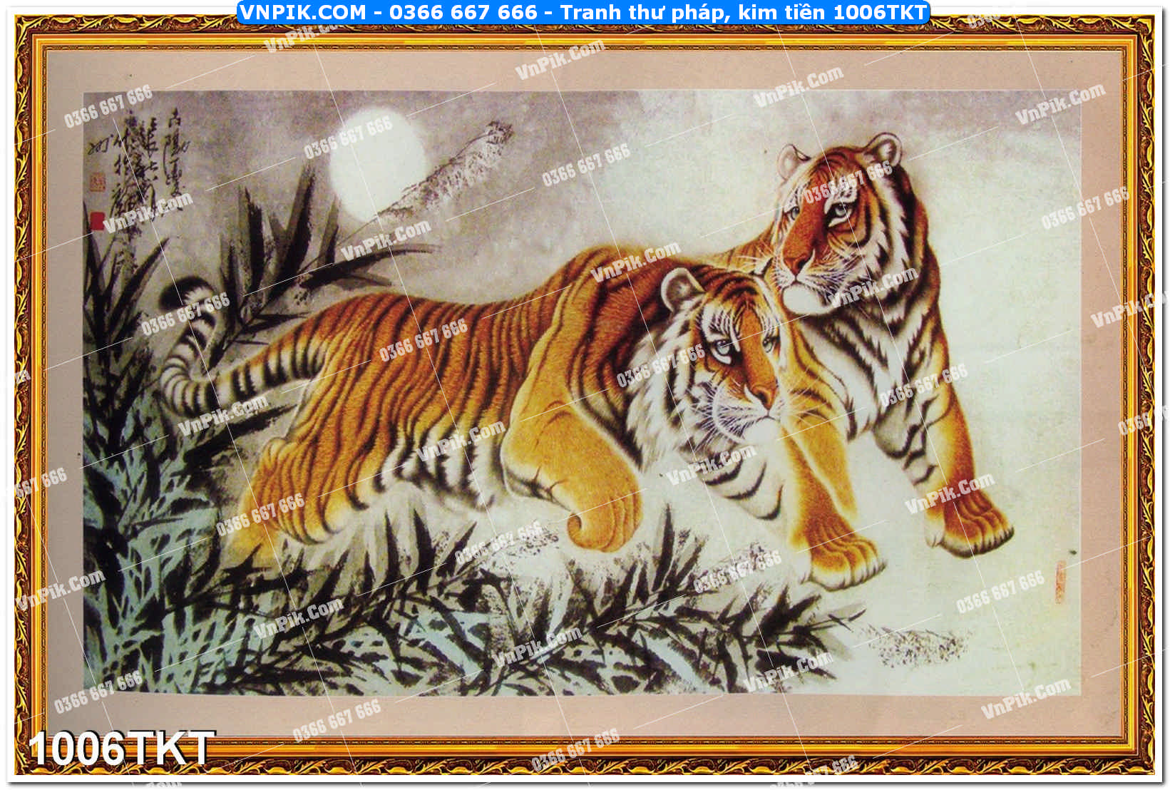 Tranh Thư Pháp – Kim Tiền 1006TKT