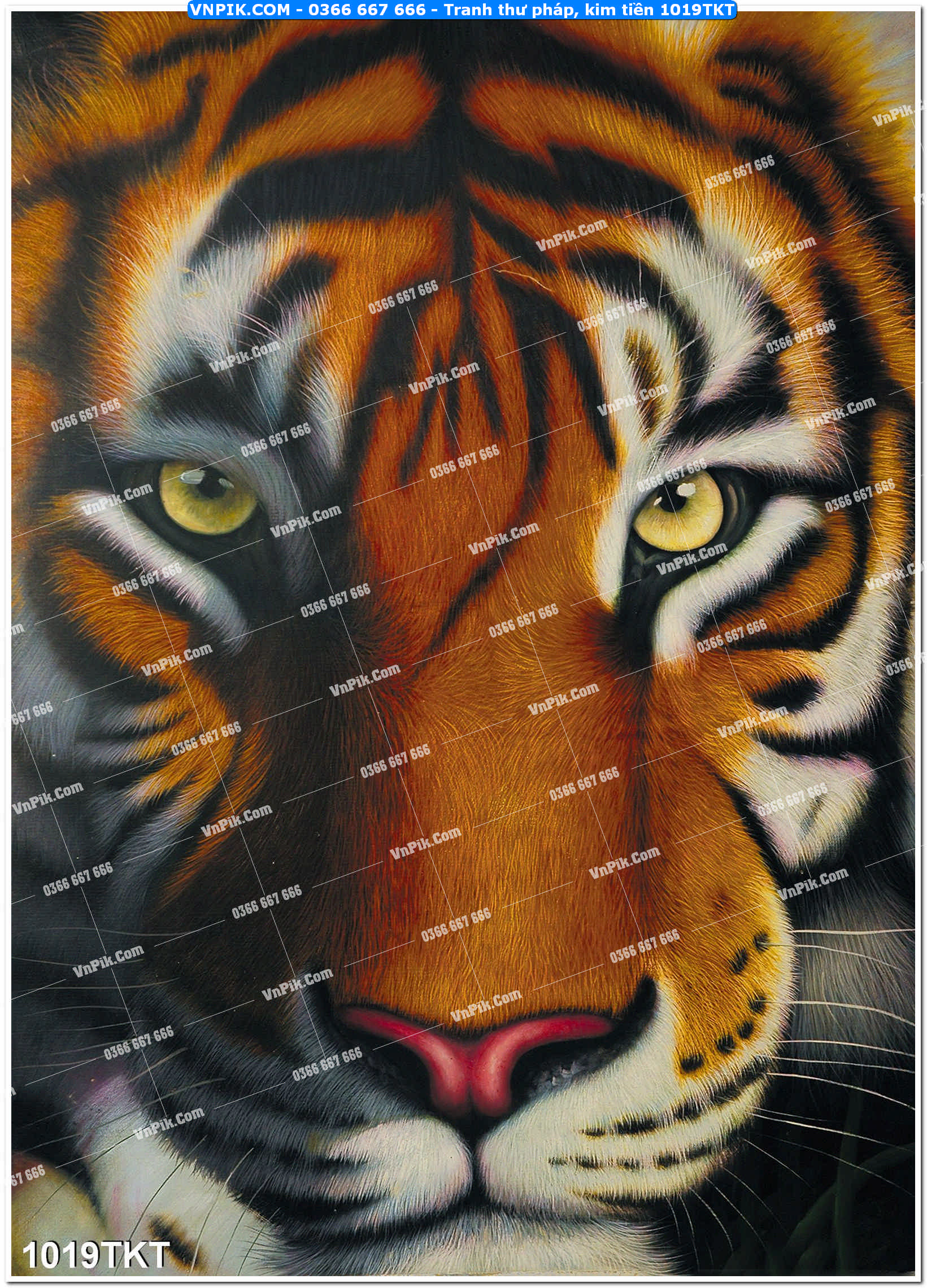 Tranh Thư Pháp – Kim Tiền 1019TKT