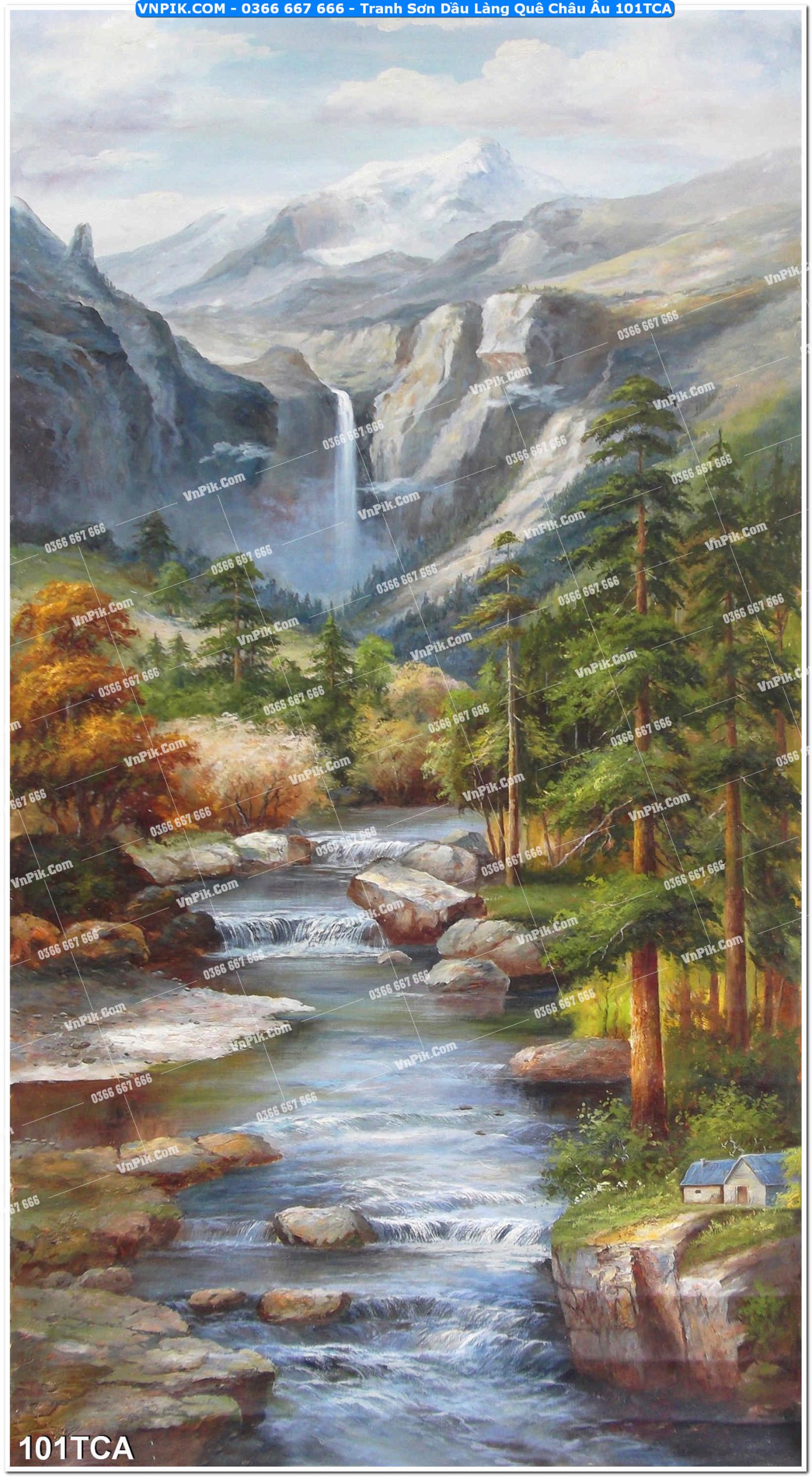 Tranh Sơn Dầu Làng Quê Châu Âu (101TCA)