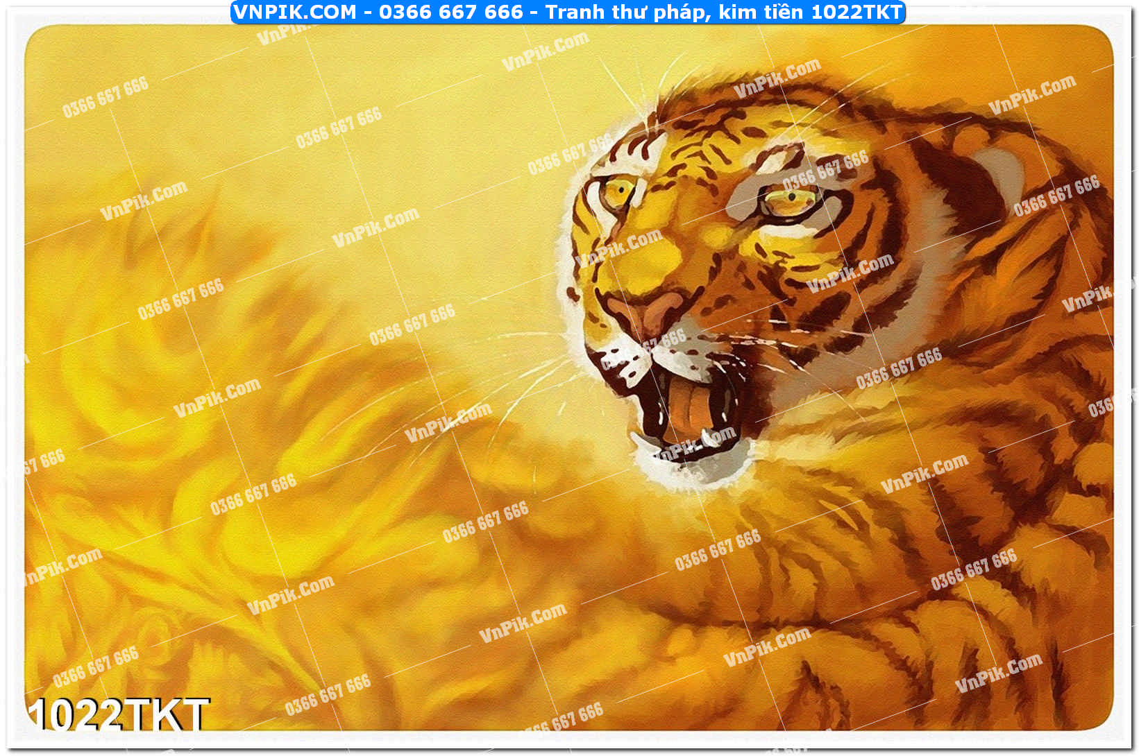 Tranh Thư Pháp – Kim Tiền 1022TKT