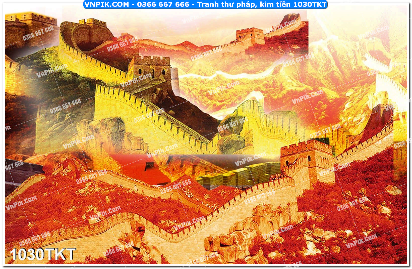 Tranh Thư Pháp – Kim Tiền 1030TKT