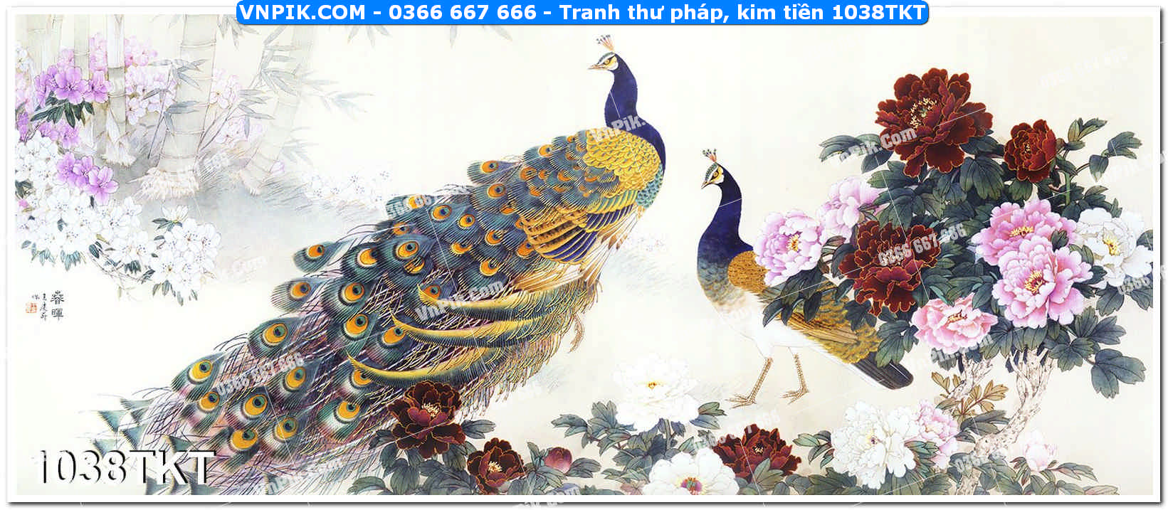 Tranh Thư Pháp – Kim Tiền 1038TKT