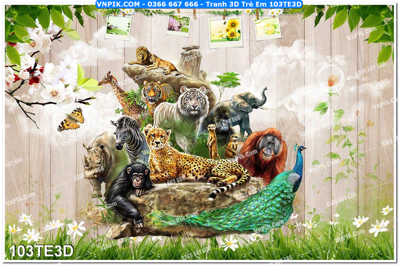 Tranh 3D Trẻ Em 103TE3D