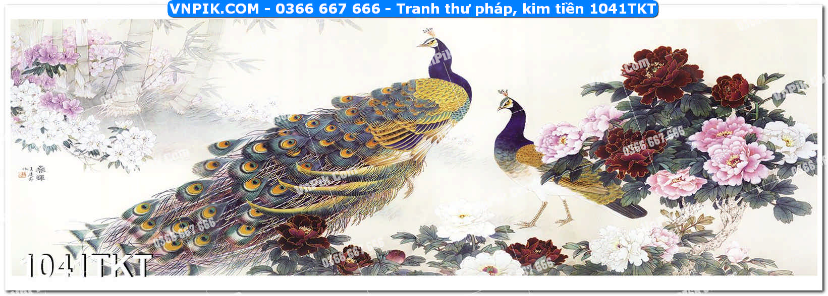 Tranh Thư Pháp – Kim Tiền 1041TKT