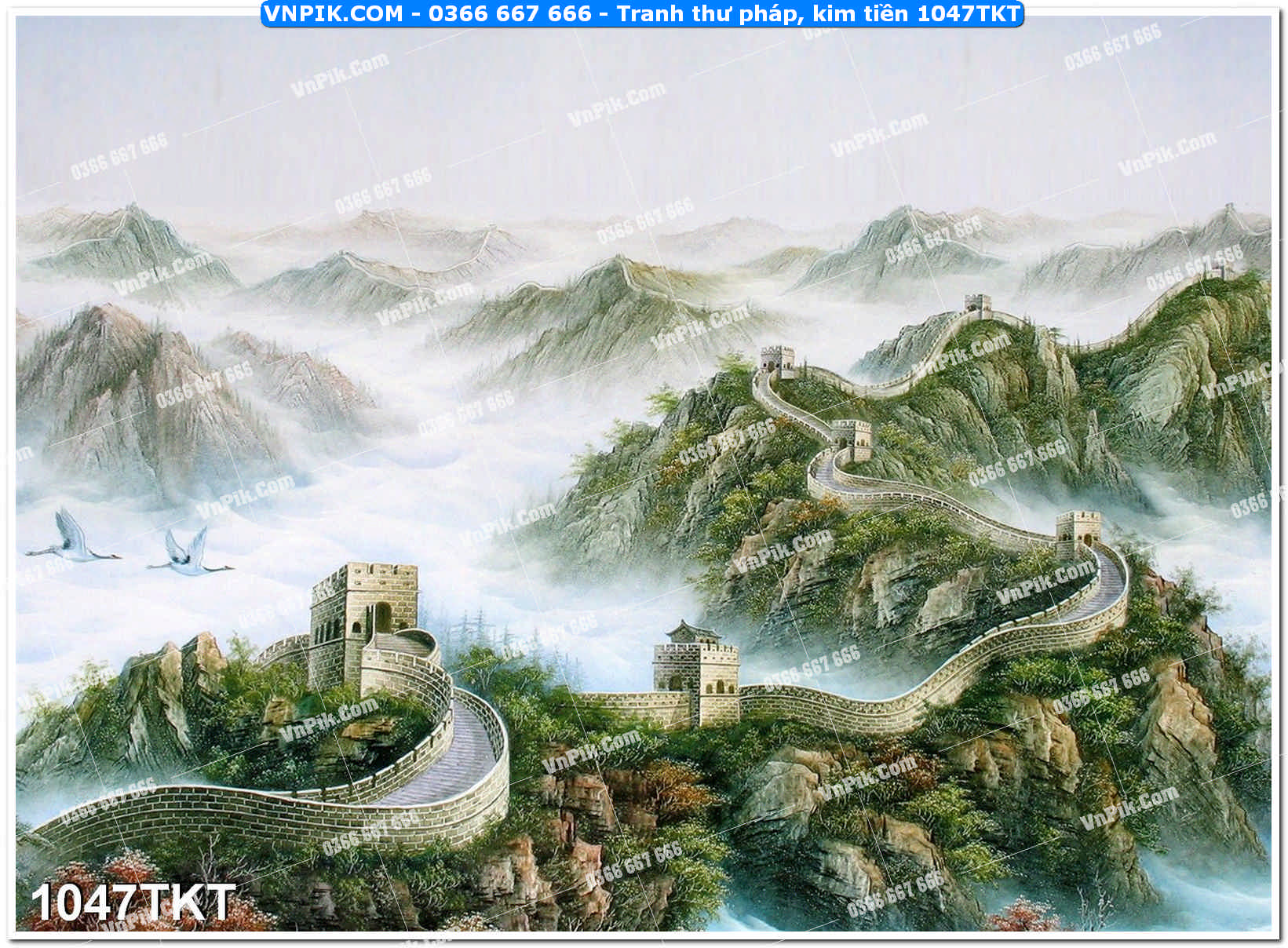 Tranh Thư Pháp – Kim Tiền 1047TKT